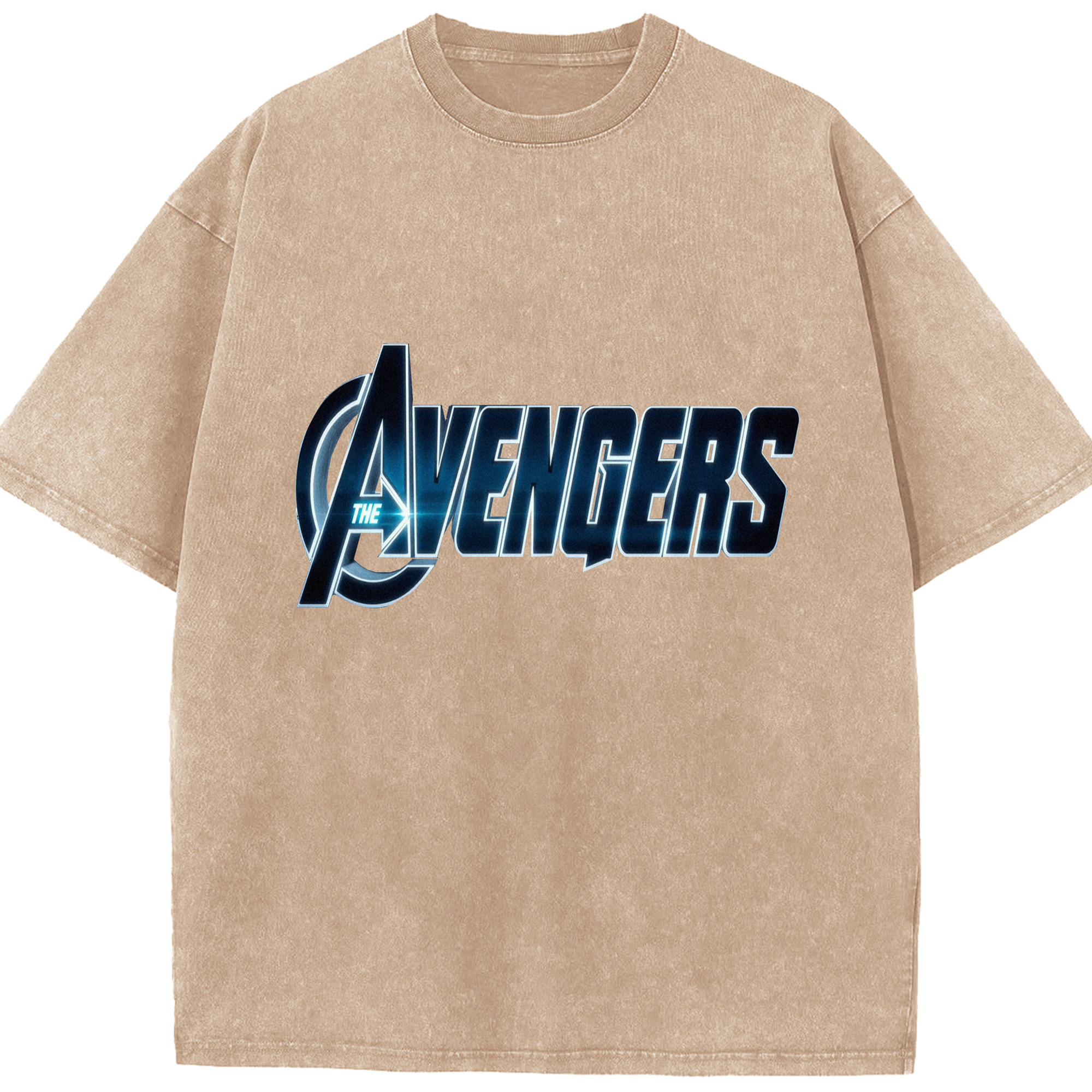 （画像用） アベンジャーズ The Avengers 綿100% ヴィンテージ風 半袖Tシャツ（フロントプリント）