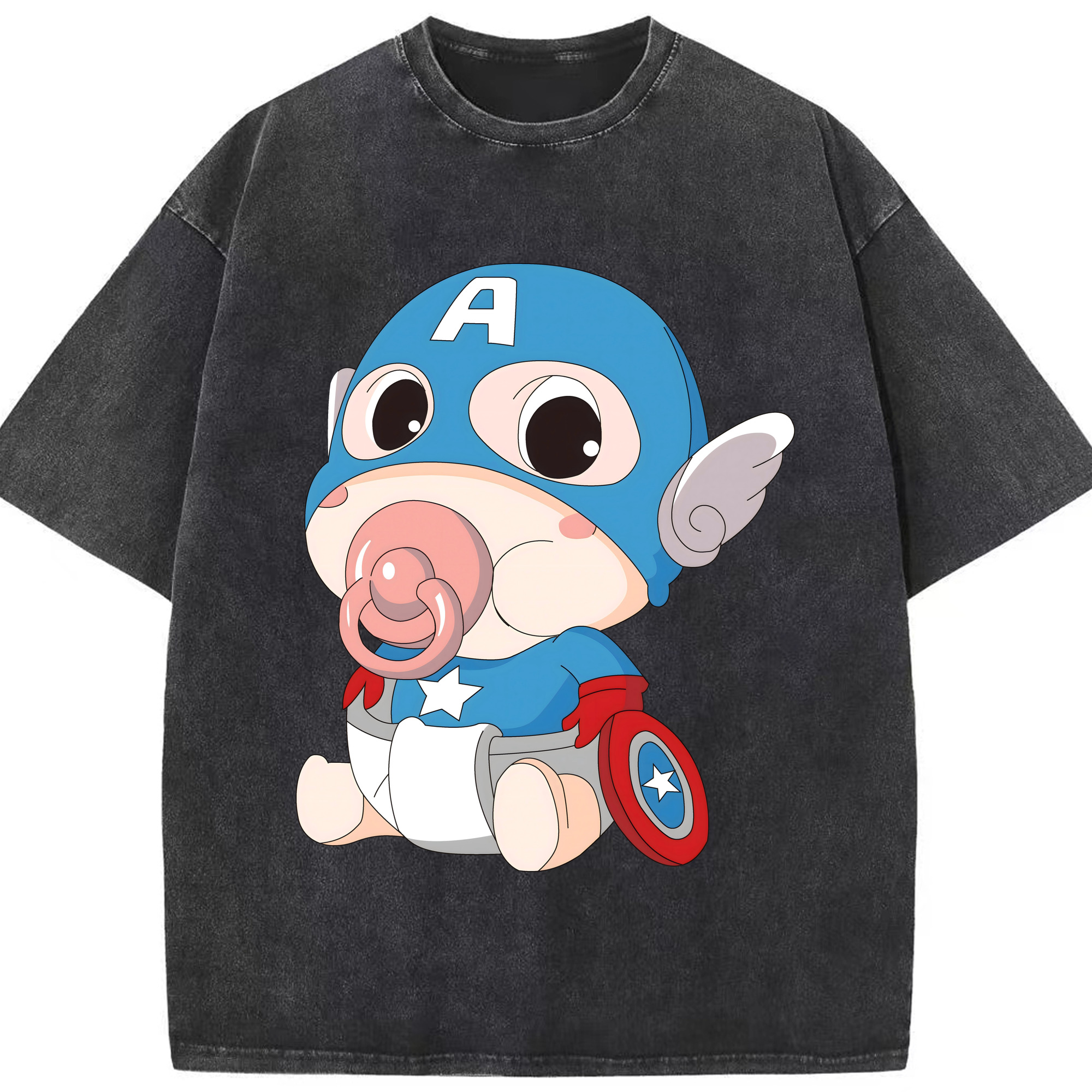 （画像用） アベンジャーズ The Avengers 綿100% ヴィンテージ風 半袖Tシャツ（フロントプリント）