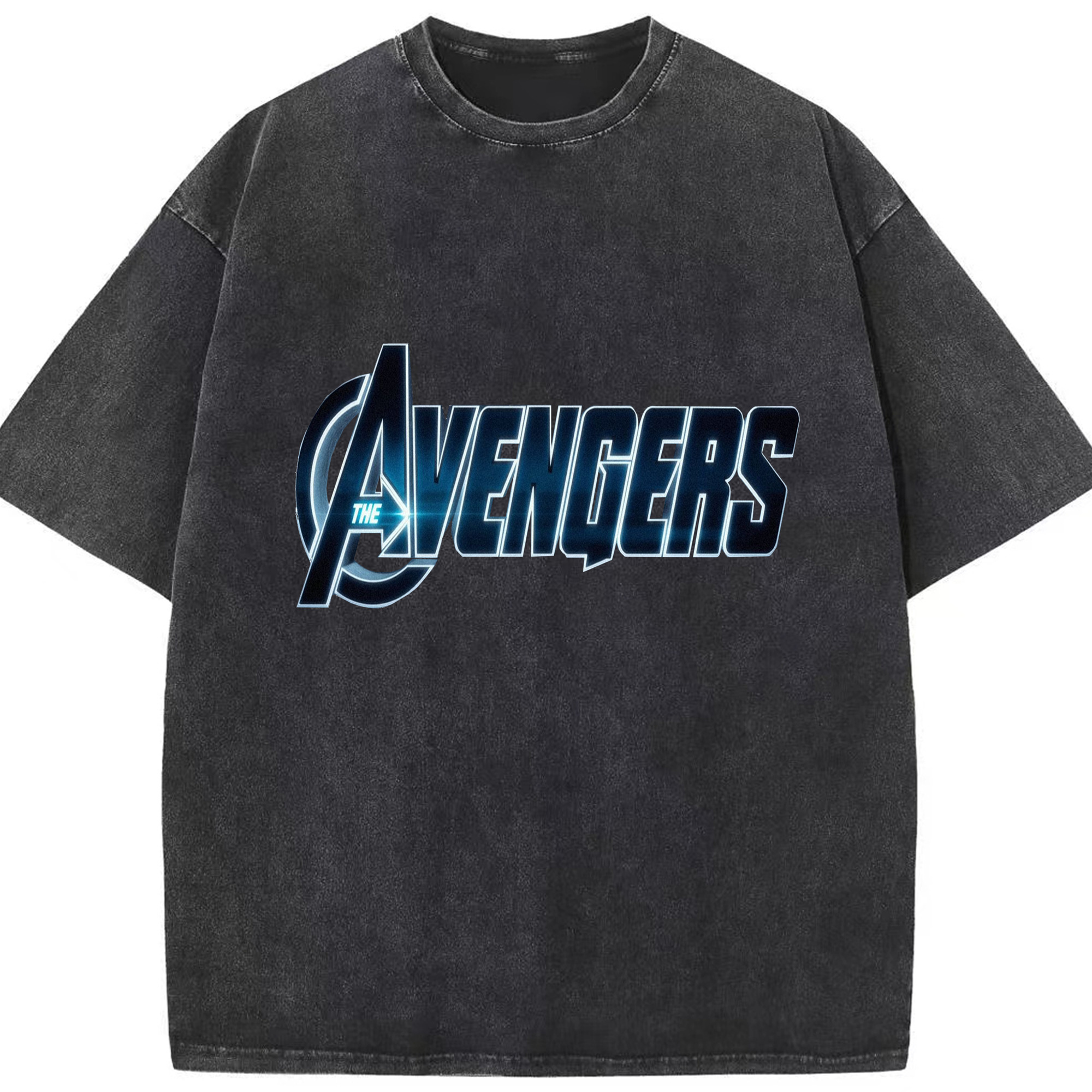 （画像用） アベンジャーズ The Avengers 綿100% ヴィンテージ風 半袖Tシャツ（フロントプリント）