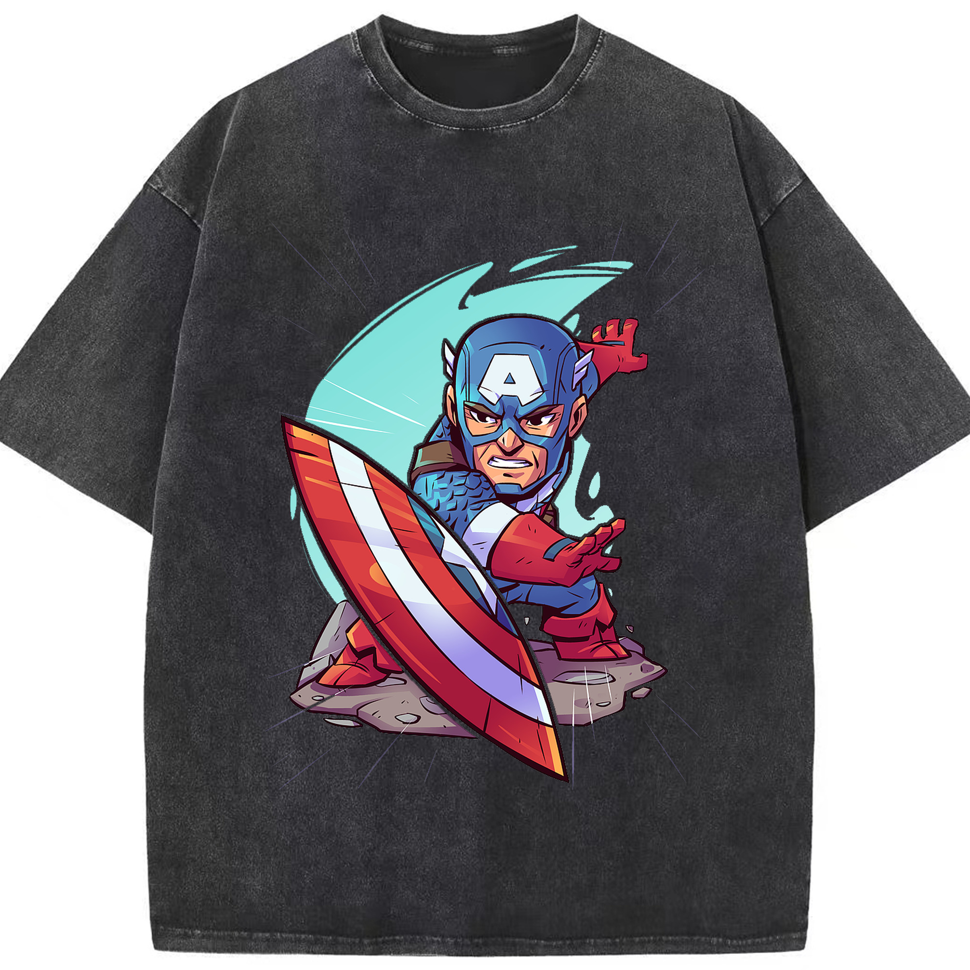（画像用） アベンジャーズ The Avengers 綿100% ヴィンテージ風 半袖Tシャツ（フロントプリント）