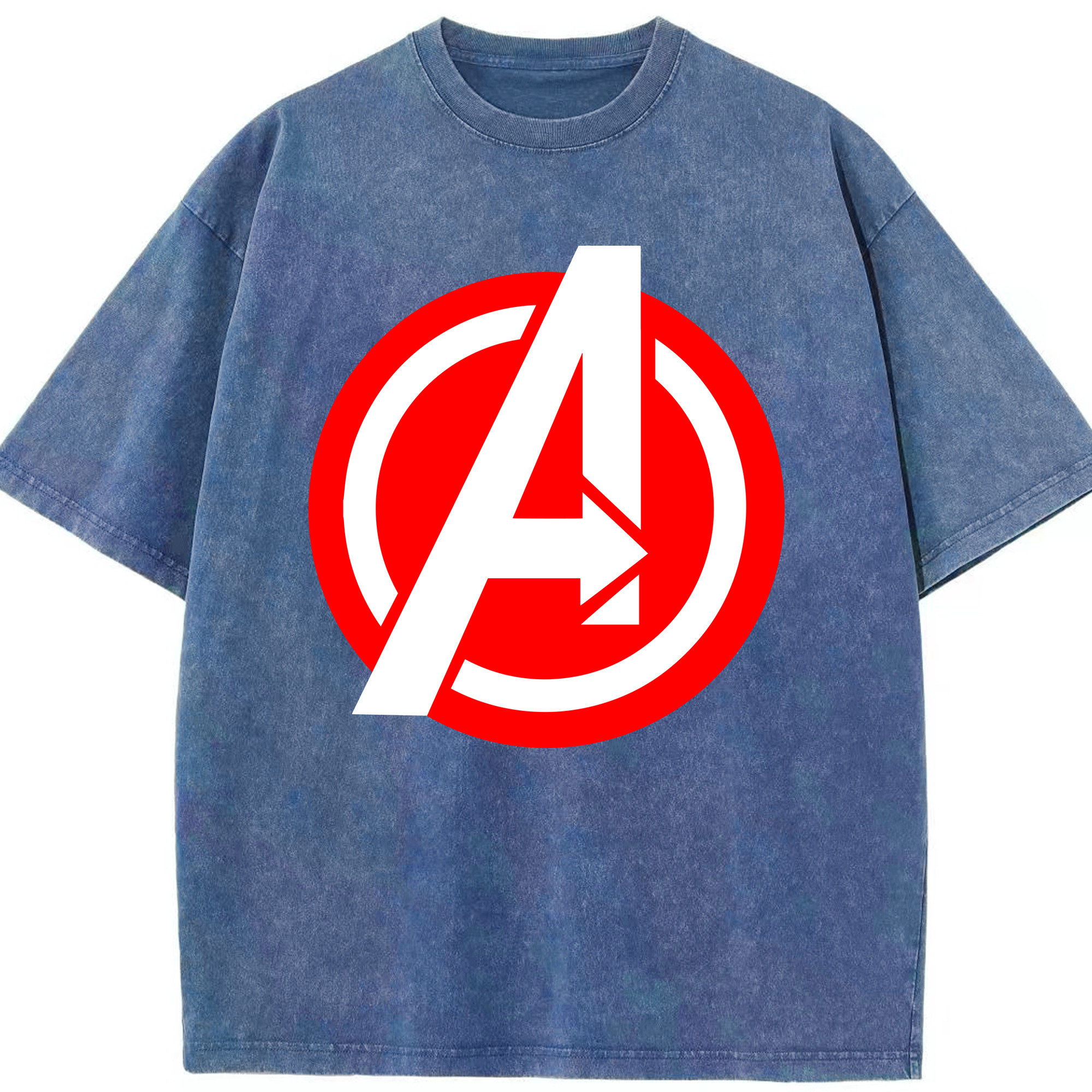 （画像用） アベンジャーズ The Avengers 綿100% ヴィンテージ風 半袖Tシャツ（フロントプリント）