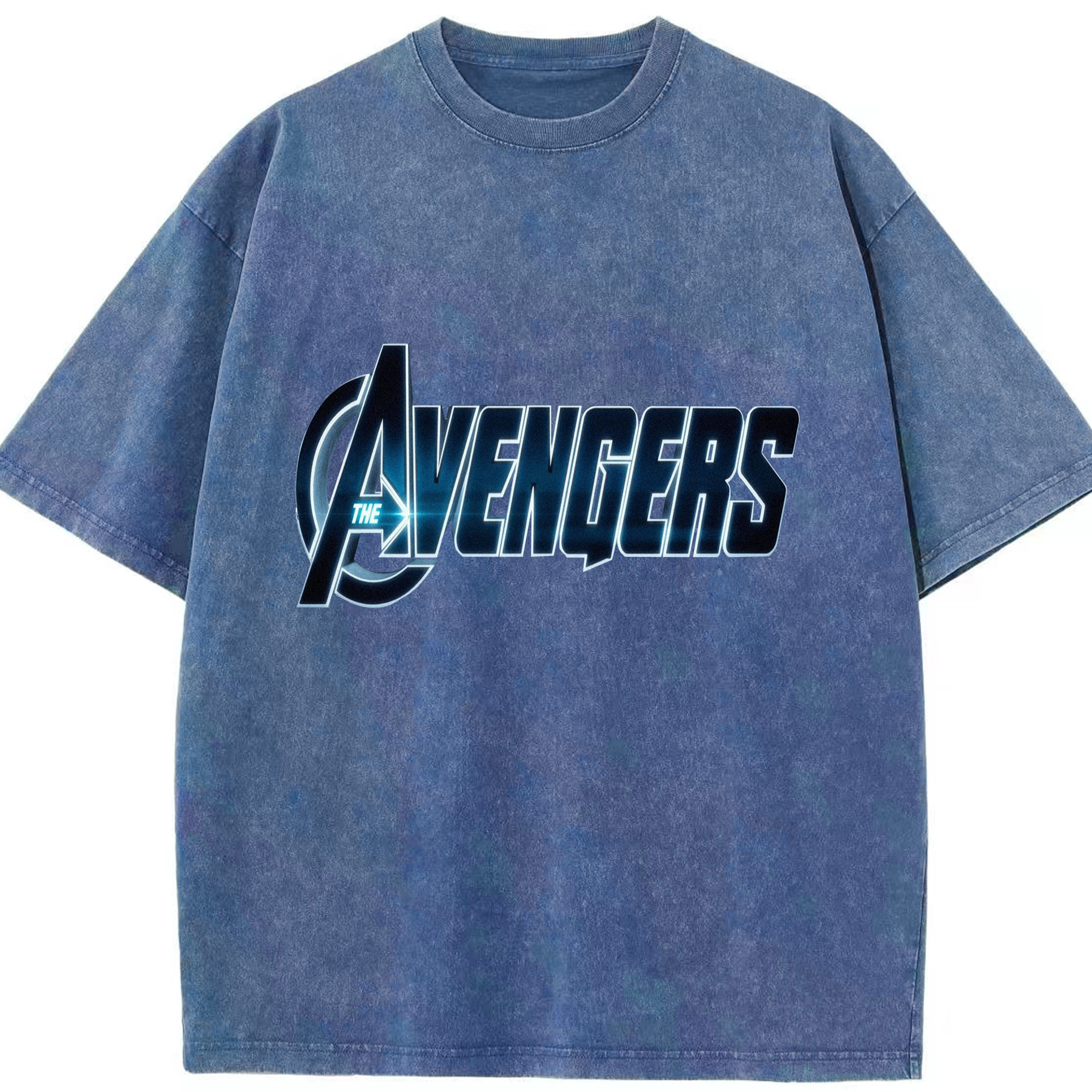 （画像用） アベンジャーズ The Avengers 綿100% ヴィンテージ風 半袖Tシャツ（フロントプリント）