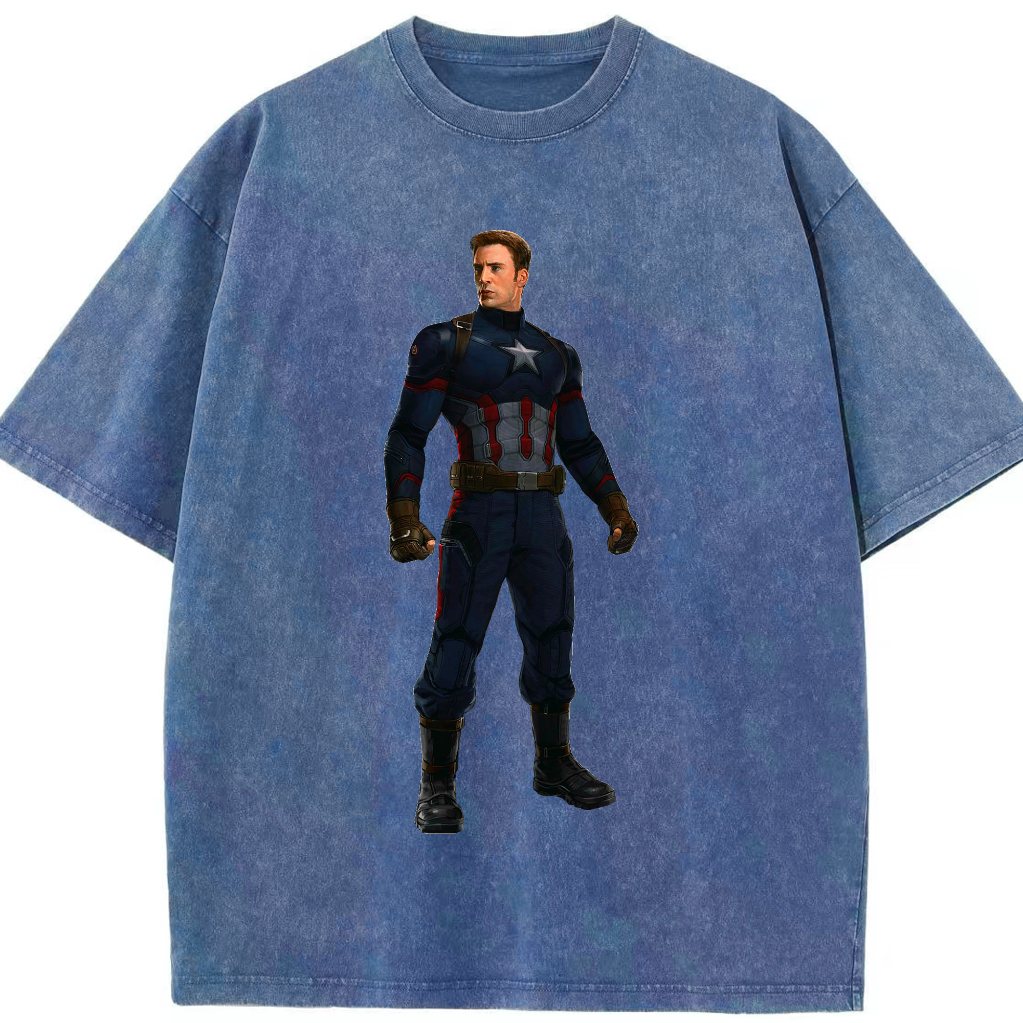 （画像用） アベンジャーズ The Avengers 綿100% ヴィンテージ風 半袖Tシャツ（フロントプリント）