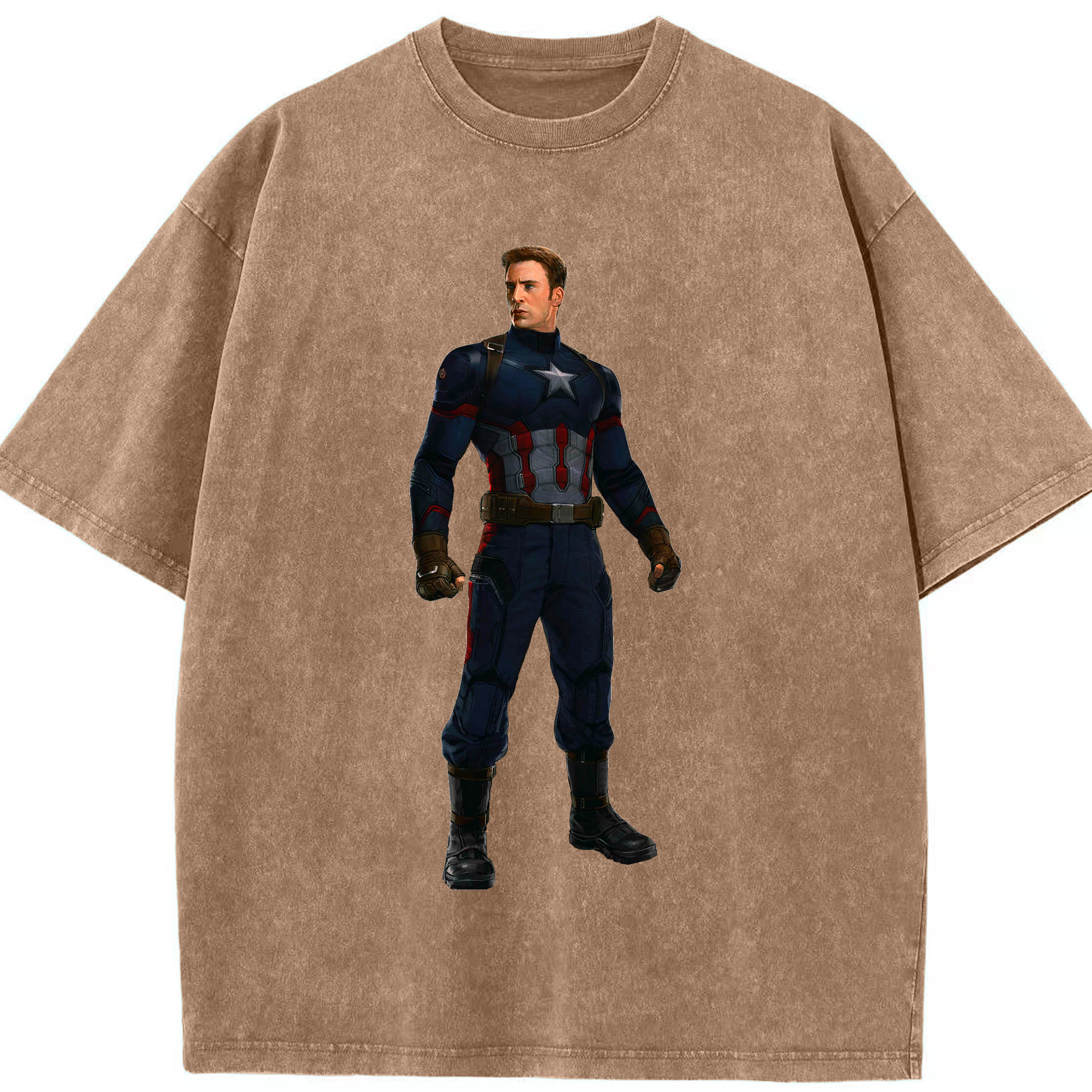 （画像用） アベンジャーズ The Avengers 綿100% ヴィンテージ風 半袖Tシャツ（フロントプリント）