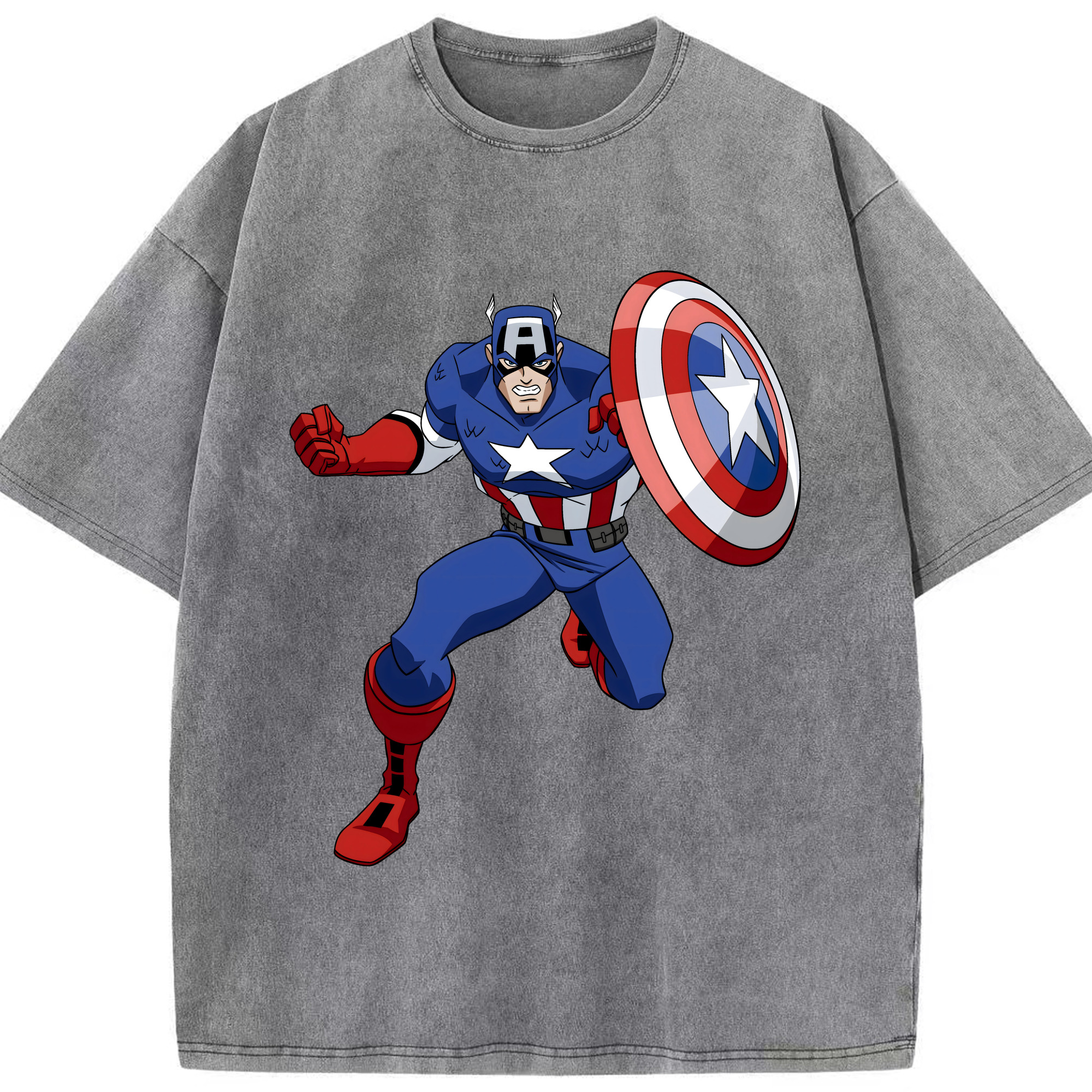 （画像用） アベンジャーズ The Avengers 綿100% ヴィンテージ風 半袖Tシャツ（フロントプリント）