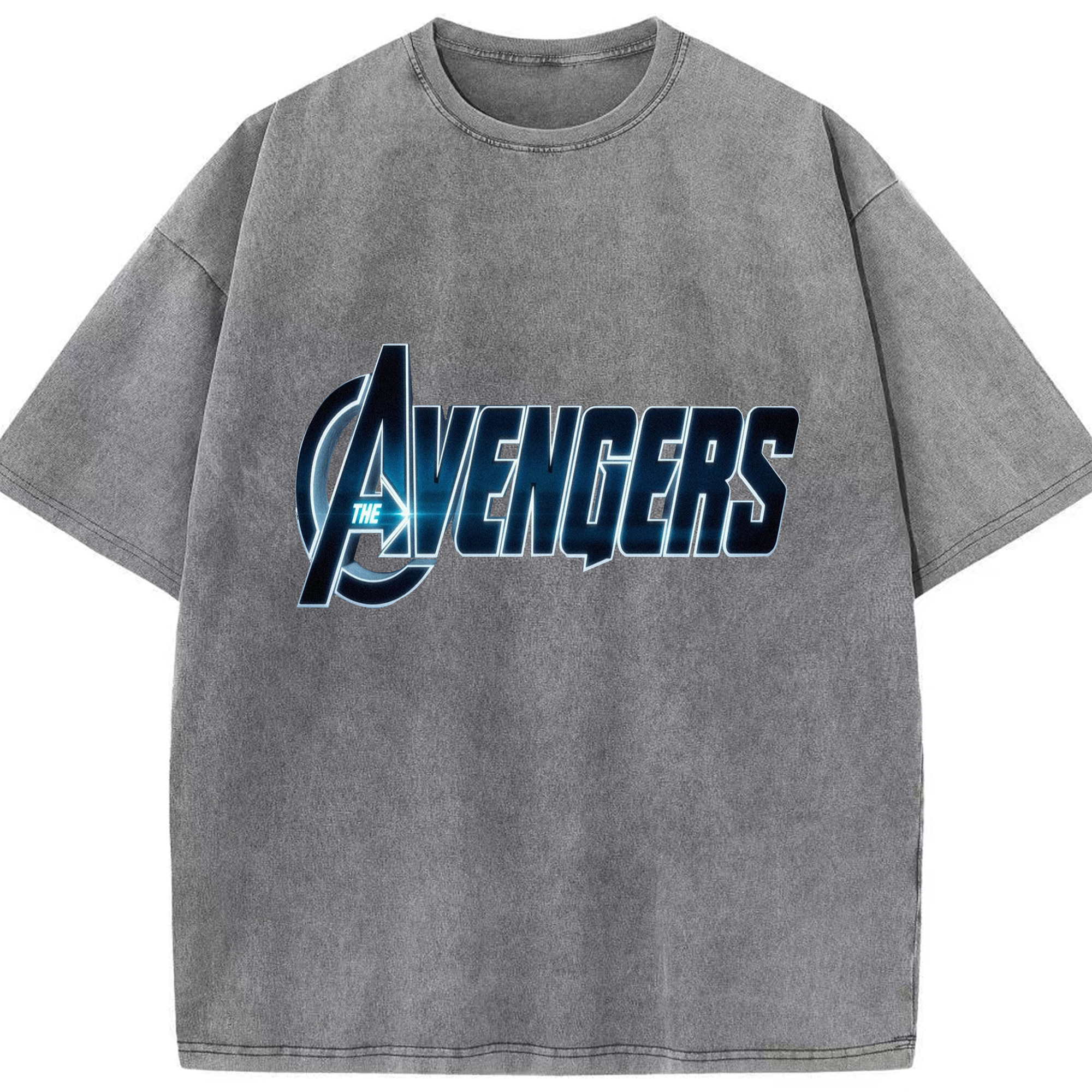 （画像用） アベンジャーズ The Avengers 綿100% ヴィンテージ風 半袖Tシャツ（フロントプリント）