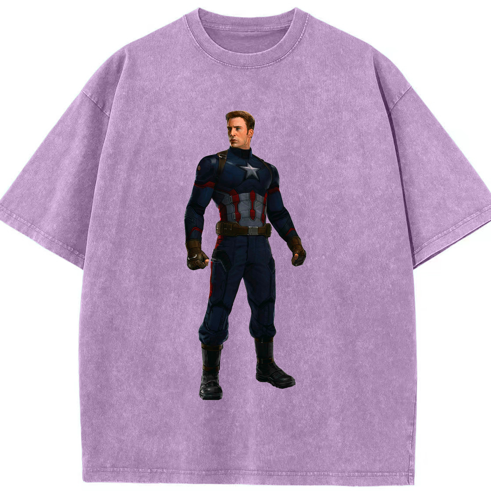 （画像用） アベンジャーズ The Avengers 綿100% ヴィンテージ風 半袖Tシャツ（フロントプリント）