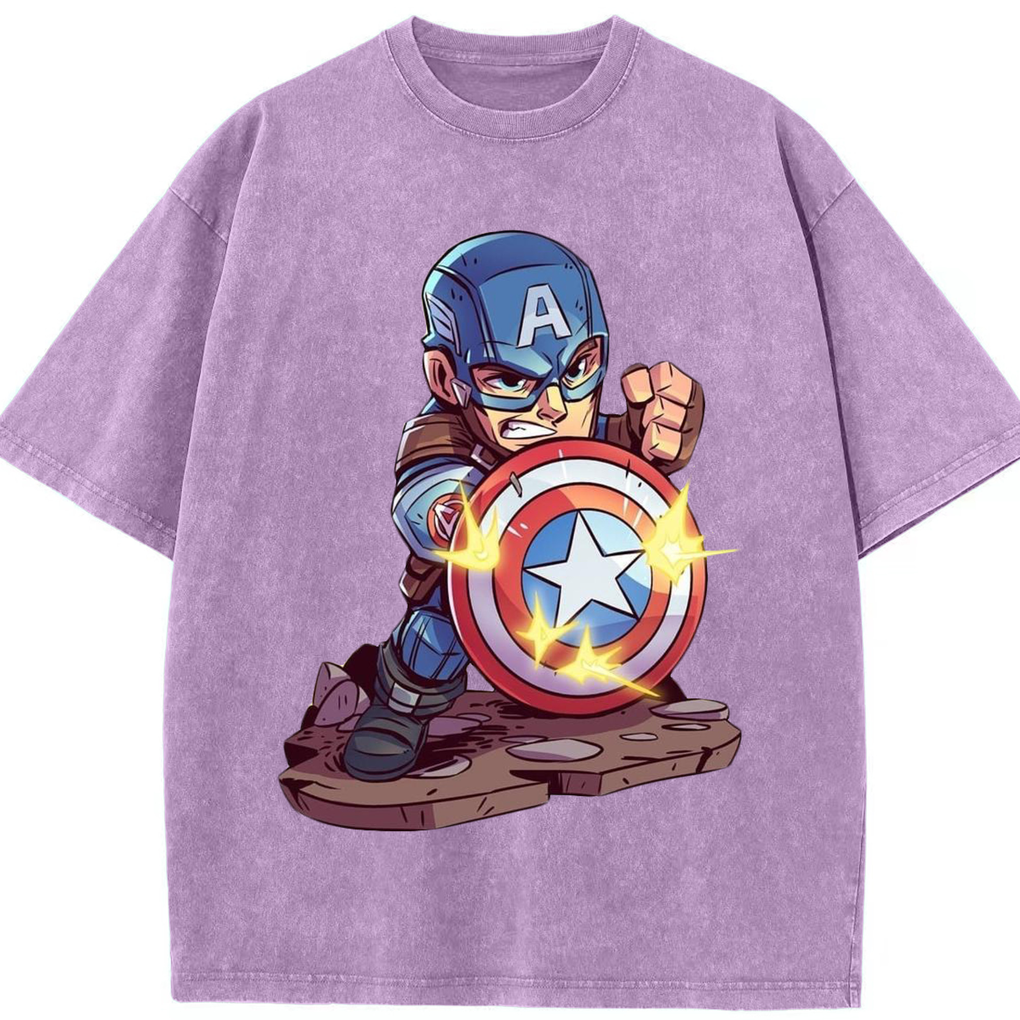 （画像用） アベンジャーズ The Avengers 綿100% ヴィンテージ風 半袖Tシャツ（フロントプリント）