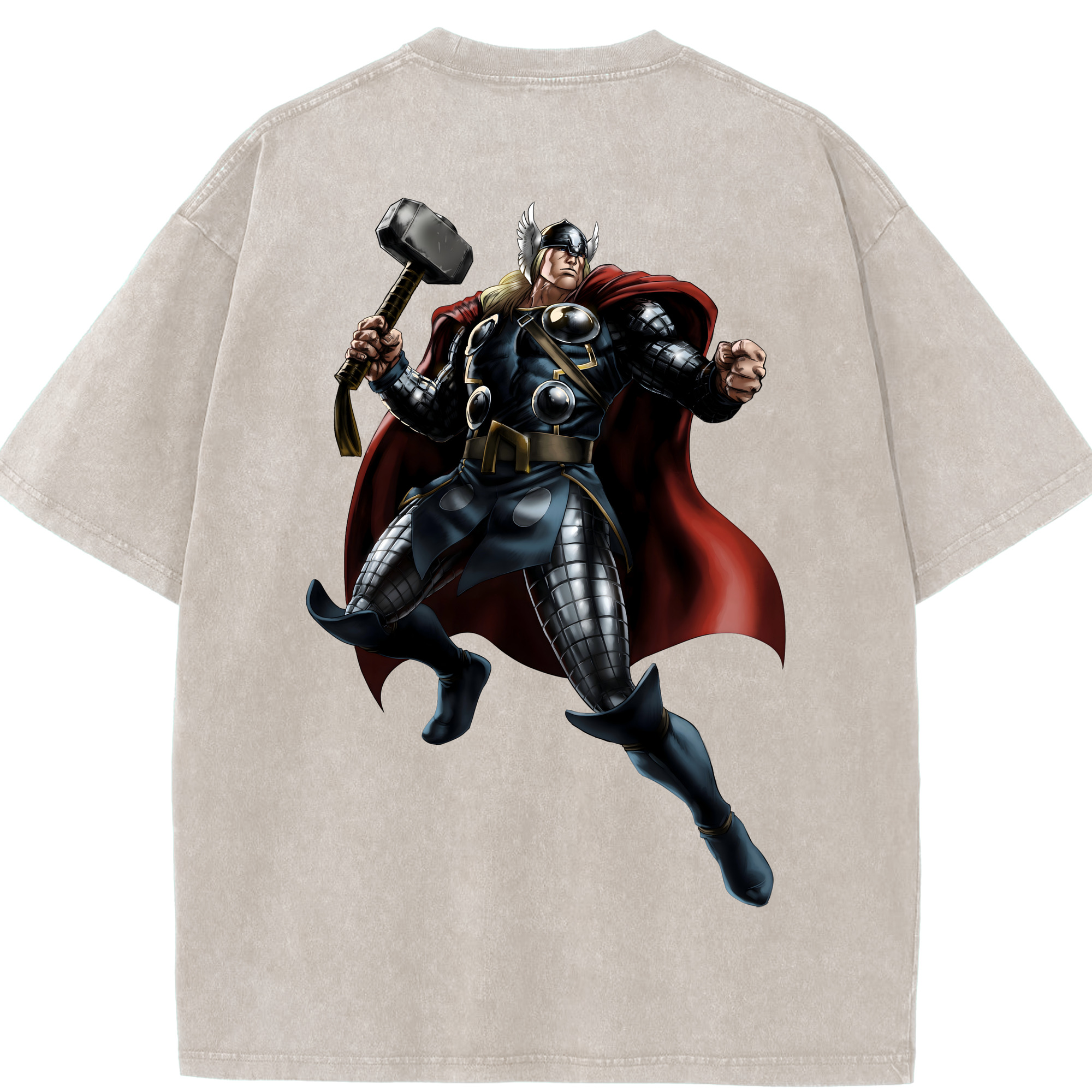 （画像用） アベンジャーズ The Avengers 綿100% ヴィンテージ風 半袖Tシャツ（背面プリント）