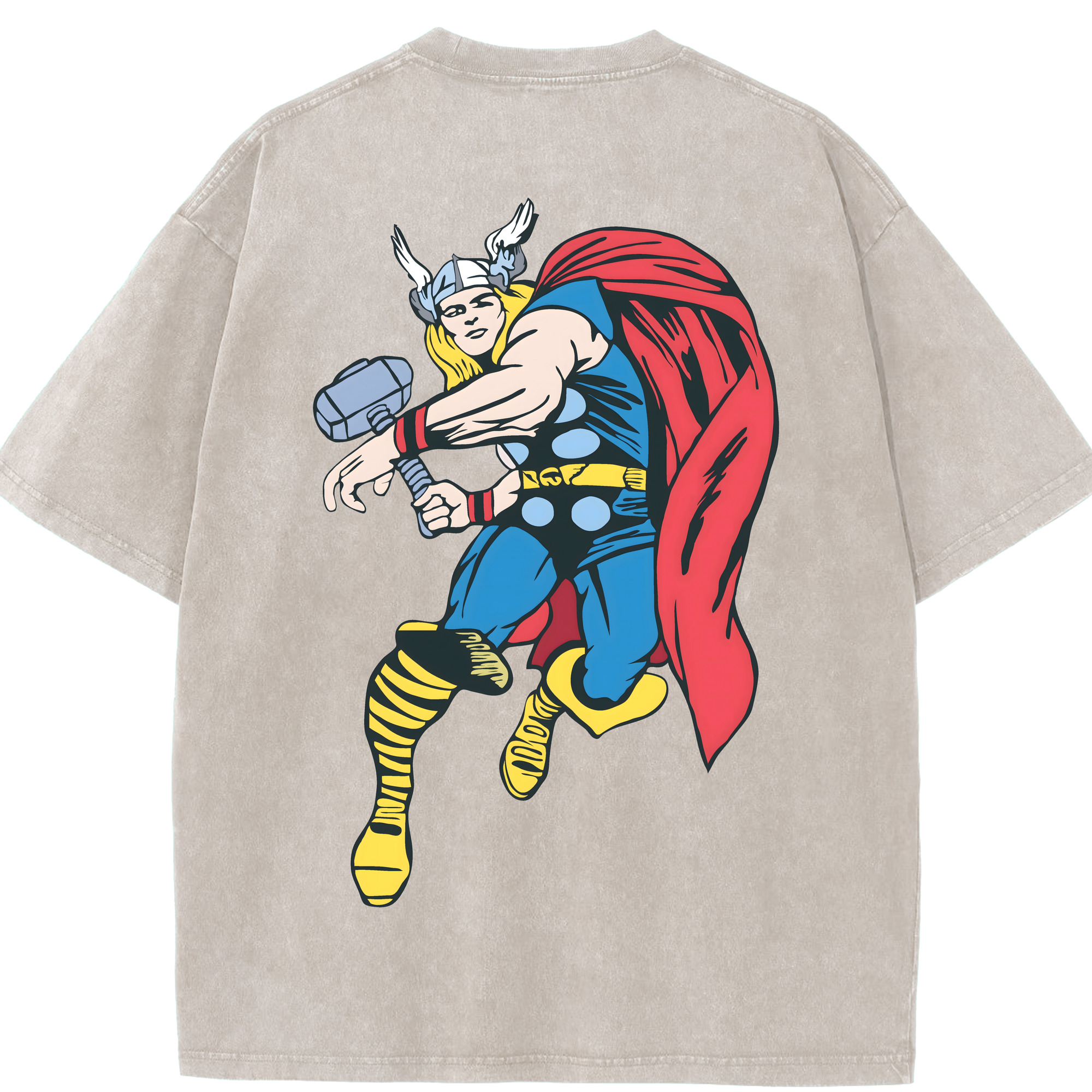 （画像用） アベンジャーズ The Avengers 綿100% ヴィンテージ風 半袖Tシャツ（背面プリント）