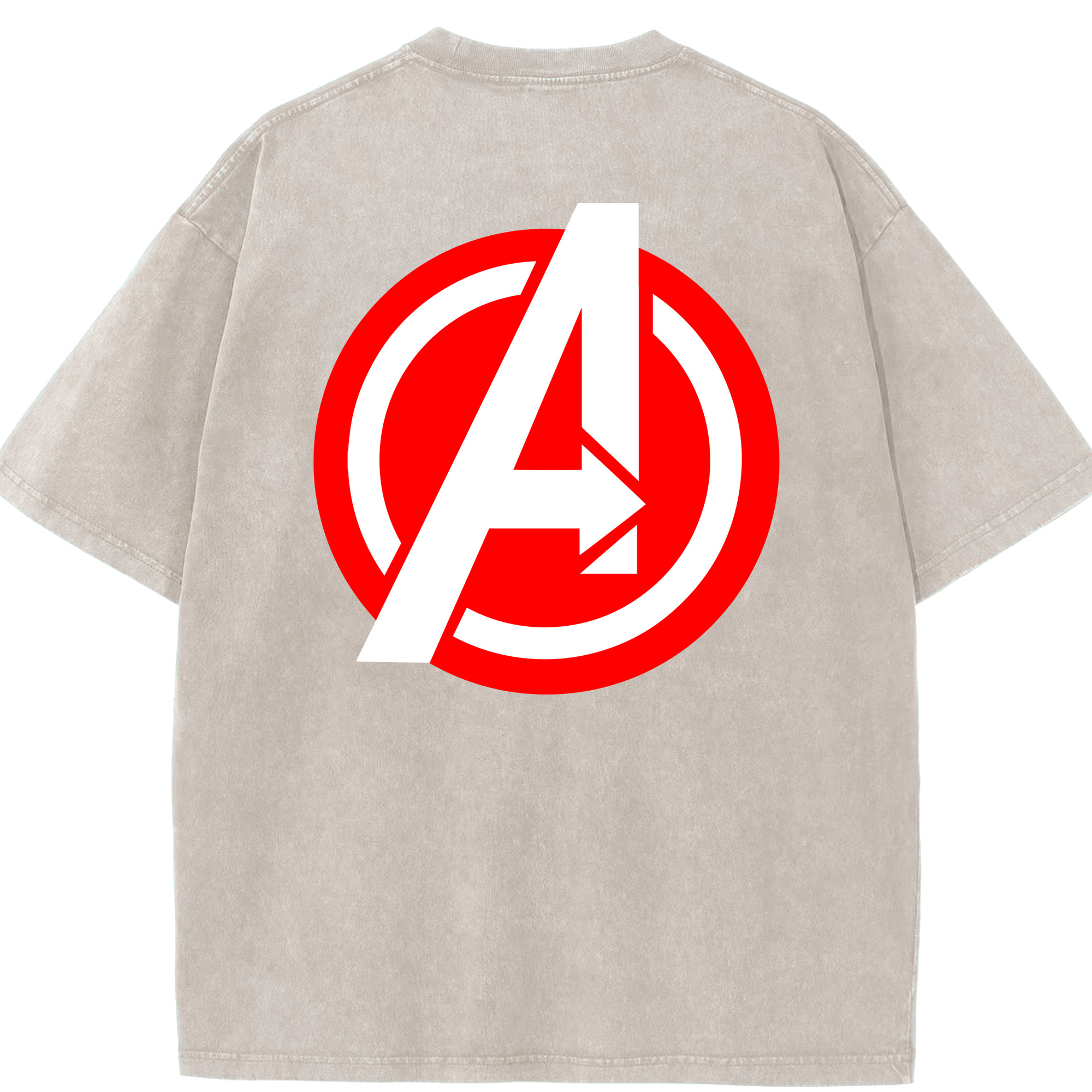 （画像用） アベンジャーズ The Avengers 綿100% ヴィンテージ風 半袖Tシャツ（背面プリント）