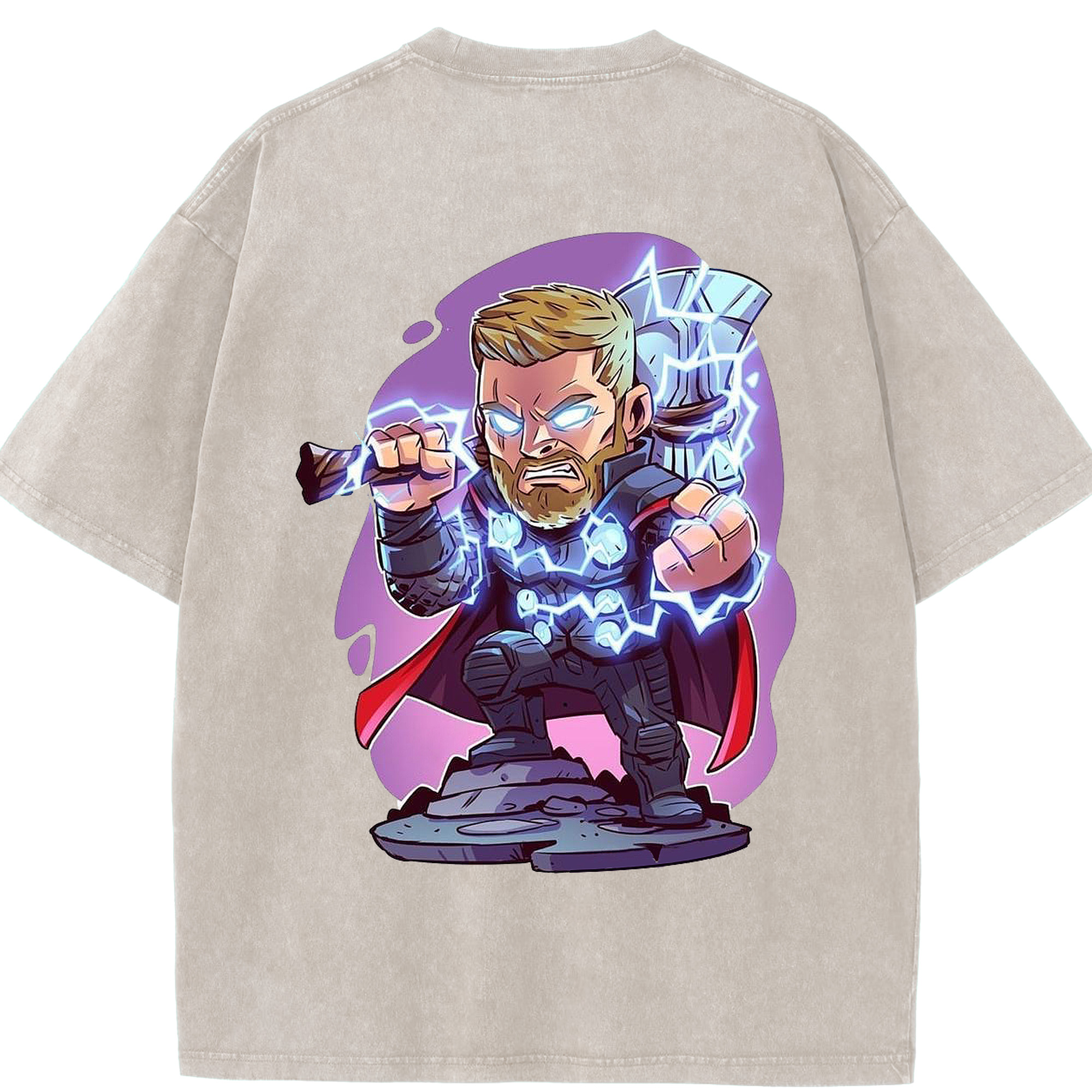 （画像用） アベンジャーズ The Avengers 綿100% ヴィンテージ風 半袖Tシャツ（背面プリント）