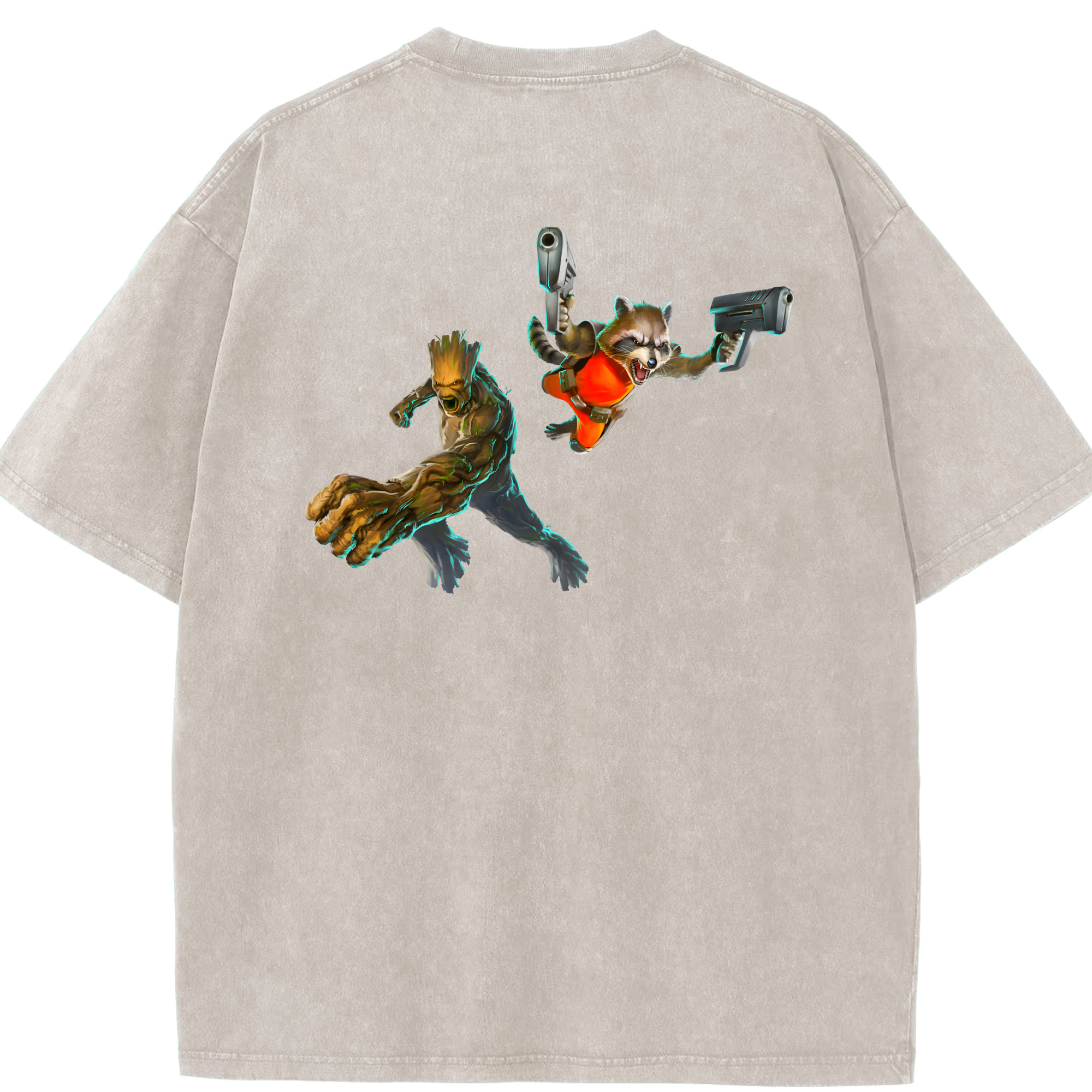（画像用） アベンジャーズ The Avengers 綿100% ヴィンテージ風 半袖Tシャツ（背面プリント）