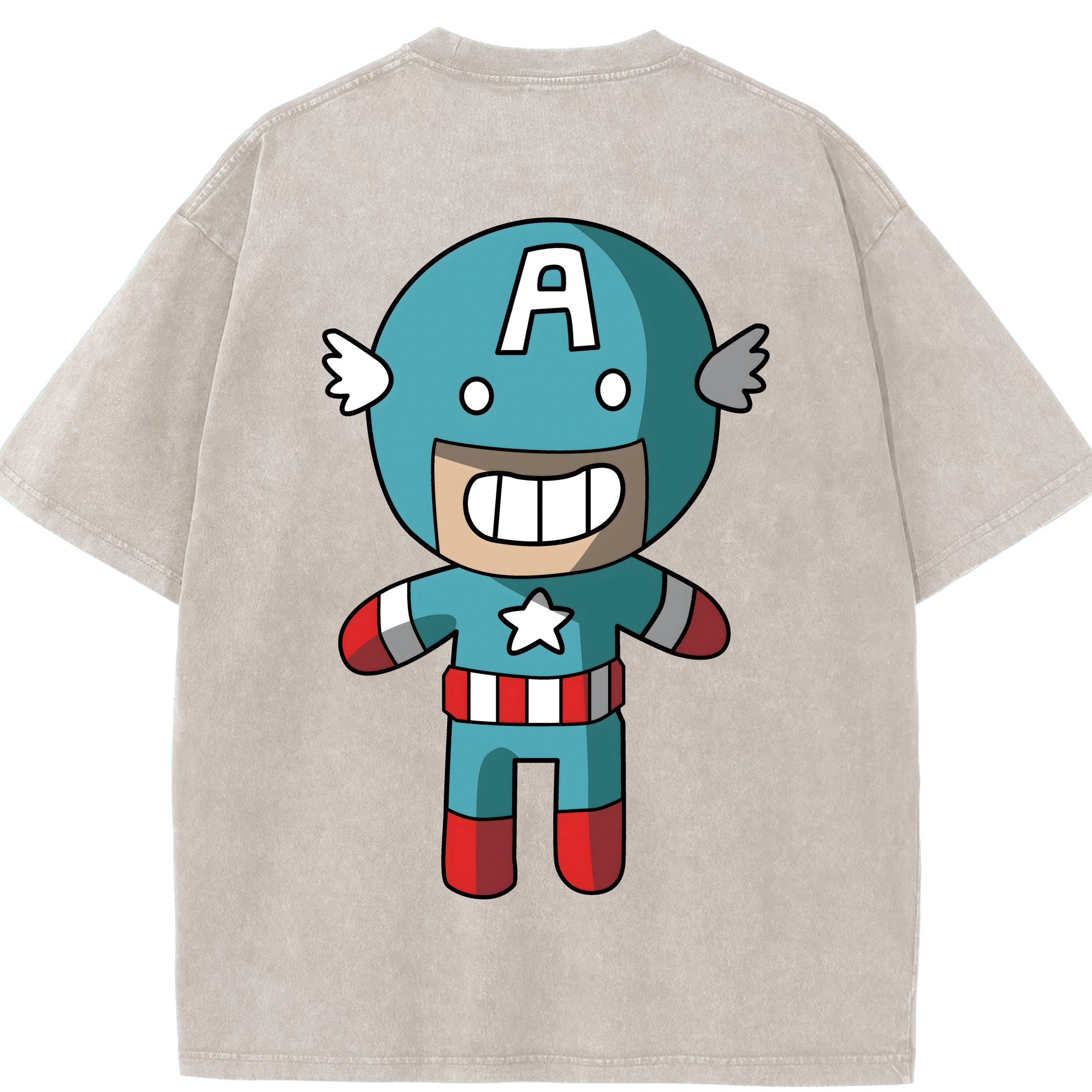 （画像用） アベンジャーズ The Avengers 綿100% ヴィンテージ風 半袖Tシャツ（背面プリント）