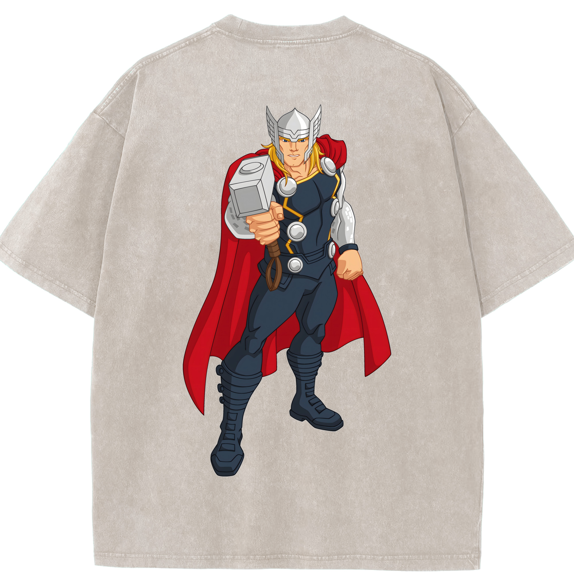 （画像用） アベンジャーズ The Avengers 綿100% ヴィンテージ風 半袖Tシャツ（背面プリント）