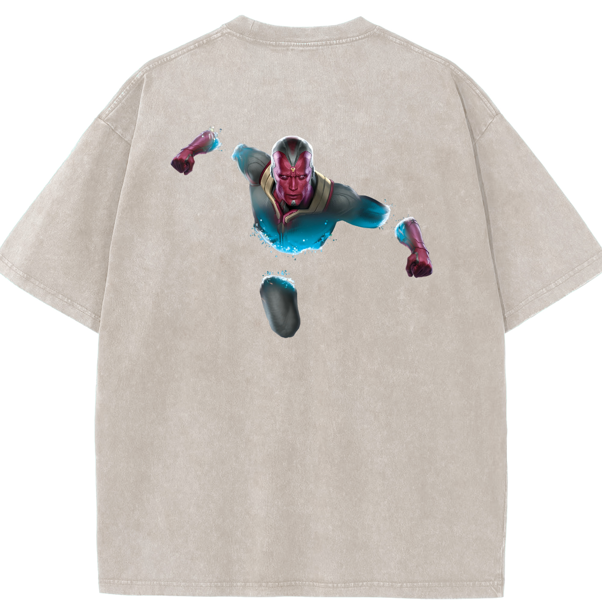 （画像用） アベンジャーズ The Avengers 綿100% ヴィンテージ風 半袖Tシャツ（背面プリント）
