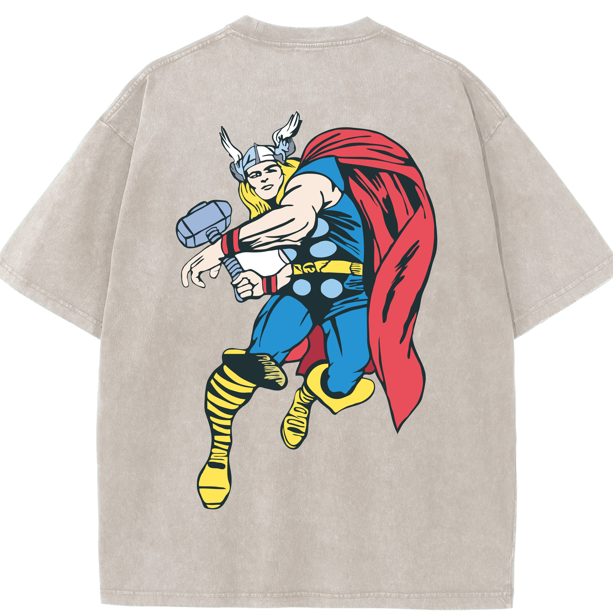 （画像用） アベンジャーズ The Avengers 綿100% ヴィンテージ風 半袖Tシャツ（背面プリント）