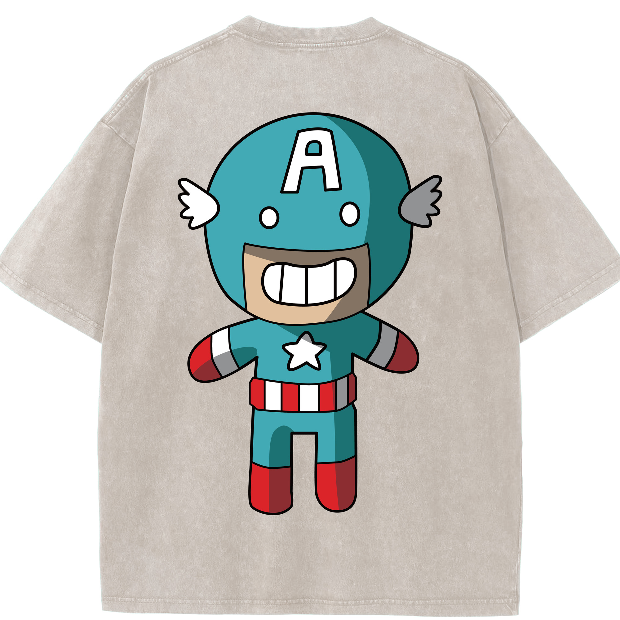 （画像用） アベンジャーズ The Avengers 綿100% ヴィンテージ風 半袖Tシャツ（背面プリント）