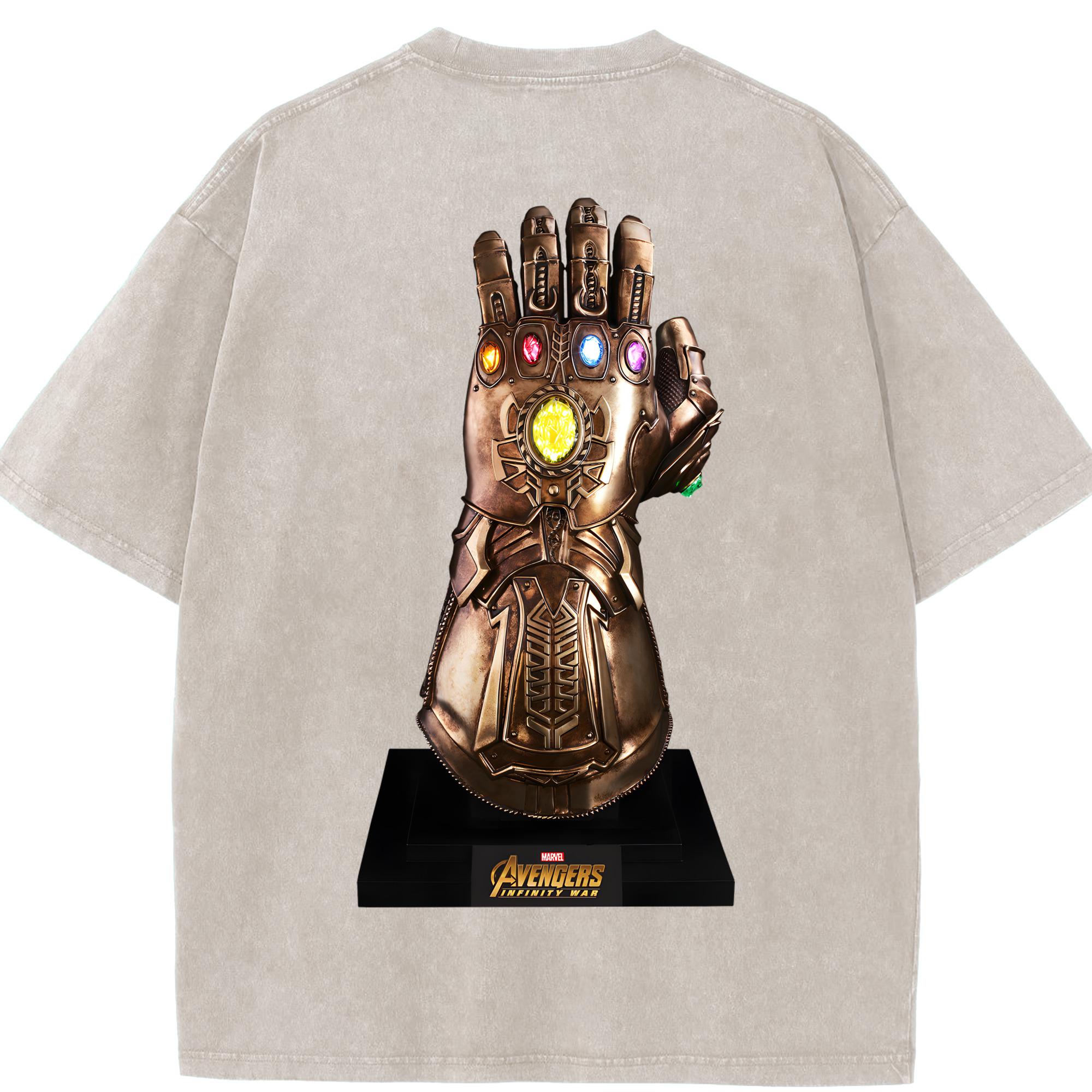 （画像用） アベンジャーズ The Avengers 綿100% ヴィンテージ風 半袖Tシャツ（背面プリント）