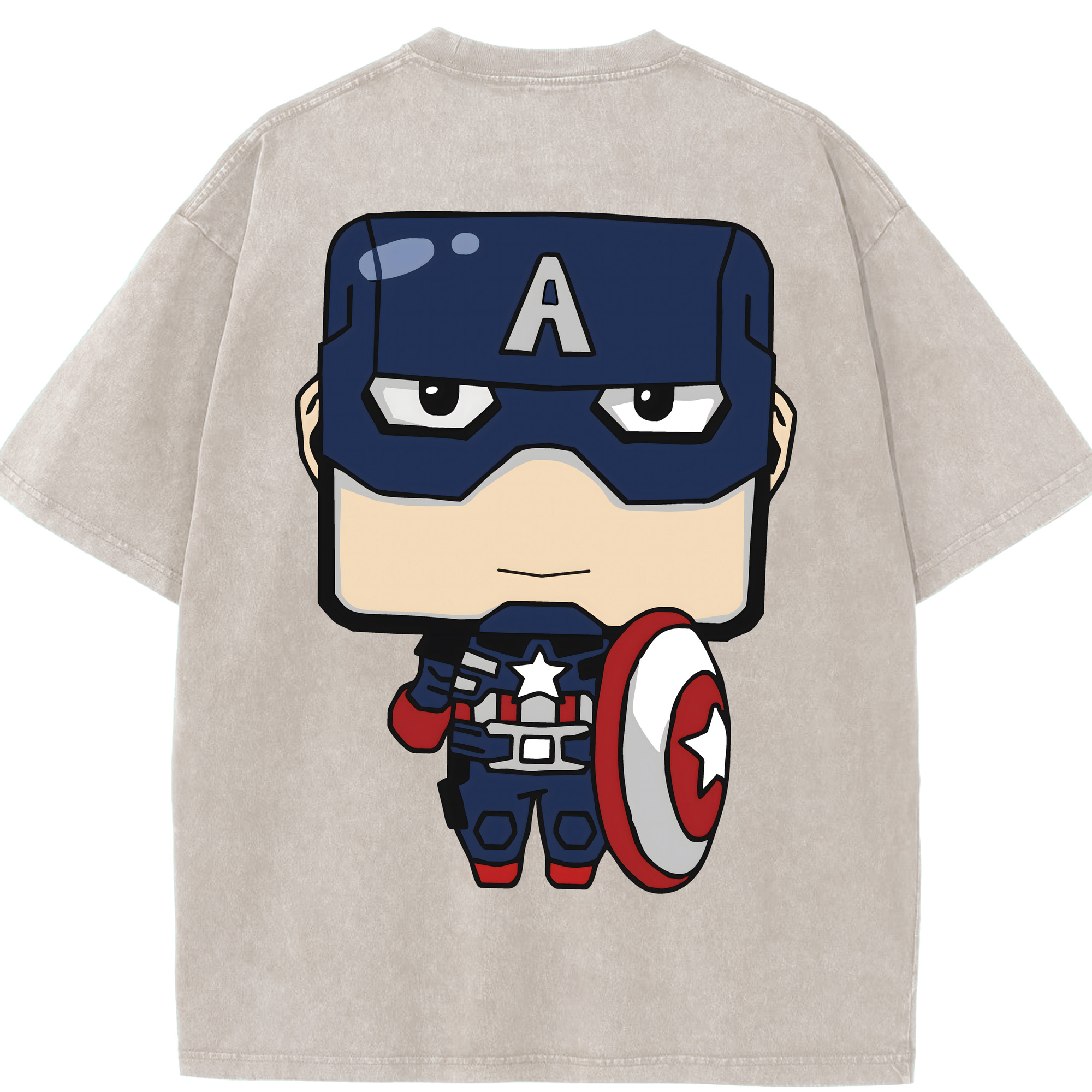 （画像用） アベンジャーズ The Avengers 綿100% ヴィンテージ風 半袖Tシャツ（背面プリント）