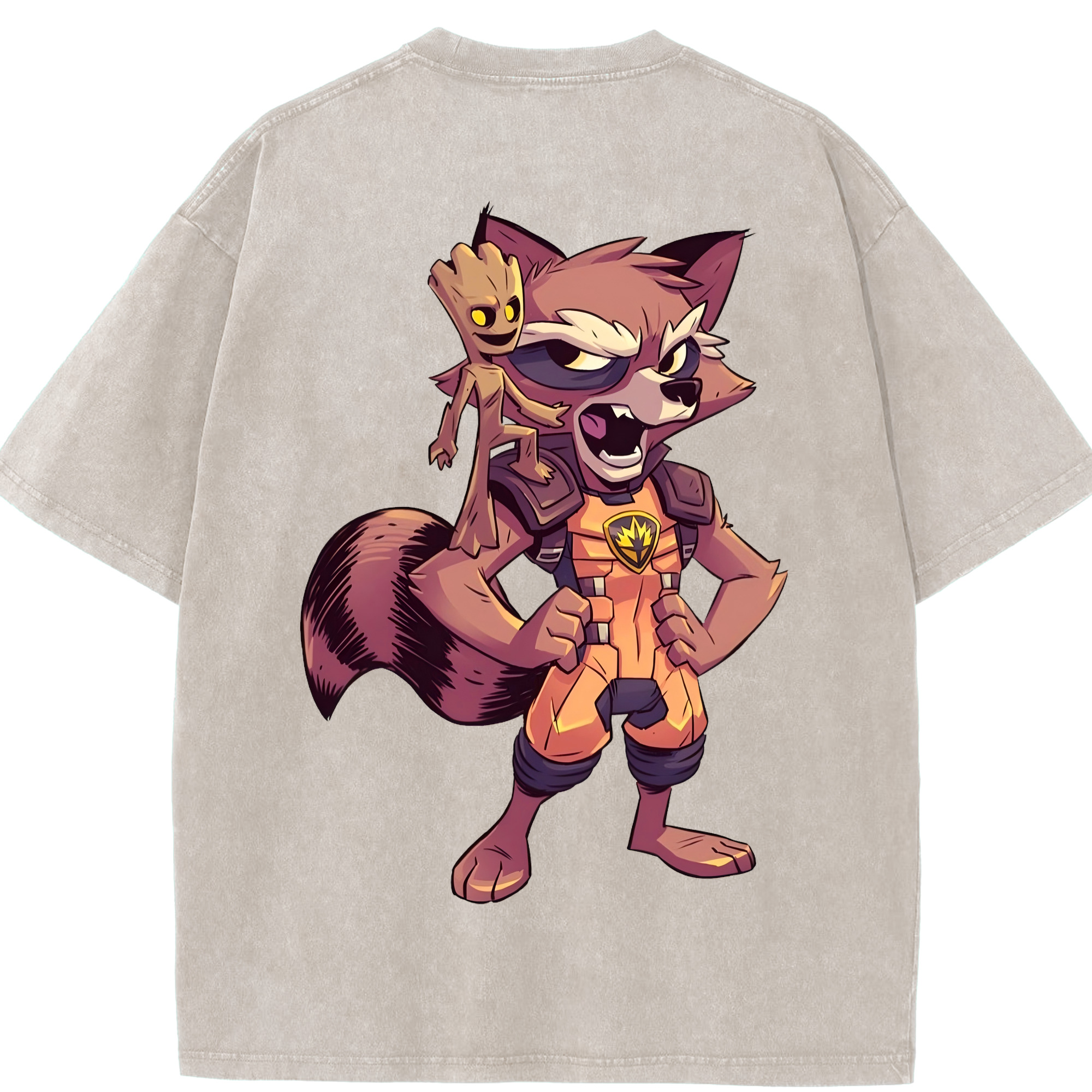 （画像用） アベンジャーズ The Avengers 綿100% ヴィンテージ風 半袖Tシャツ（背面プリント）