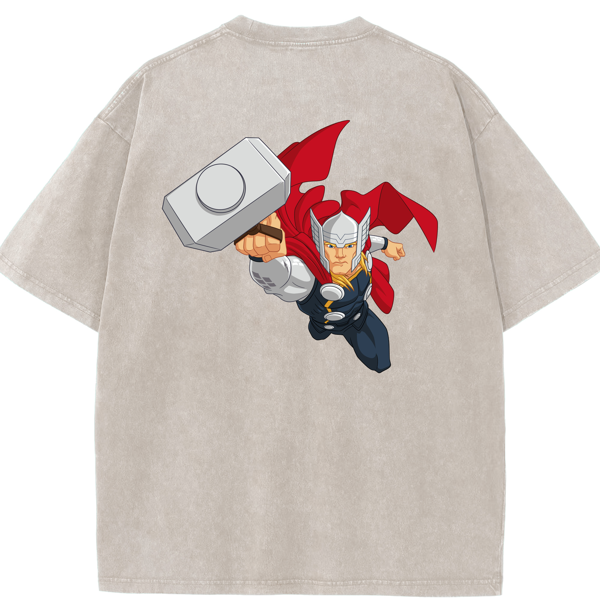 （画像用） アベンジャーズ The Avengers 綿100% ヴィンテージ風 半袖Tシャツ（背面プリント）