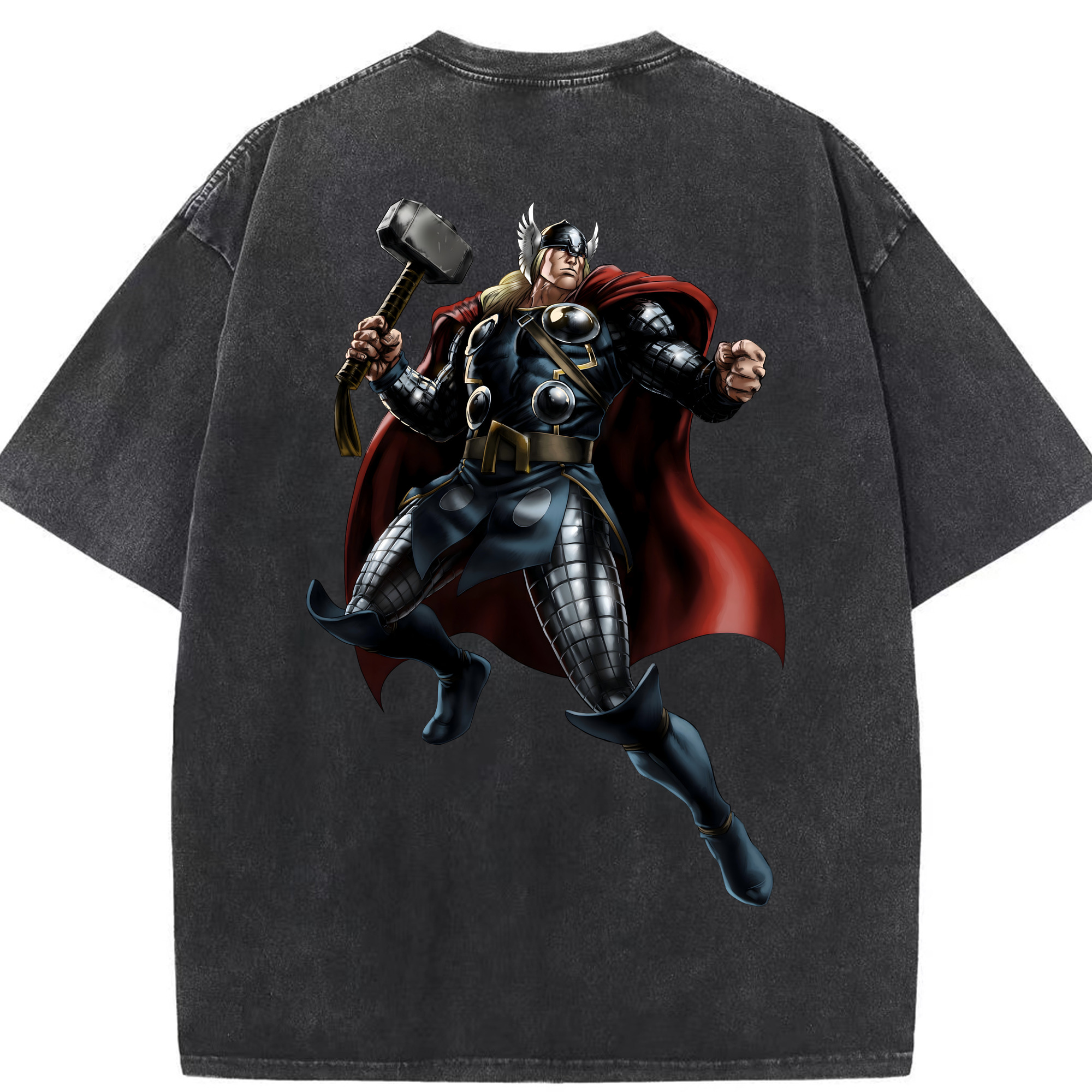 （画像用） アベンジャーズ The Avengers 綿100% ヴィンテージ風 半袖Tシャツ（背面プリント）