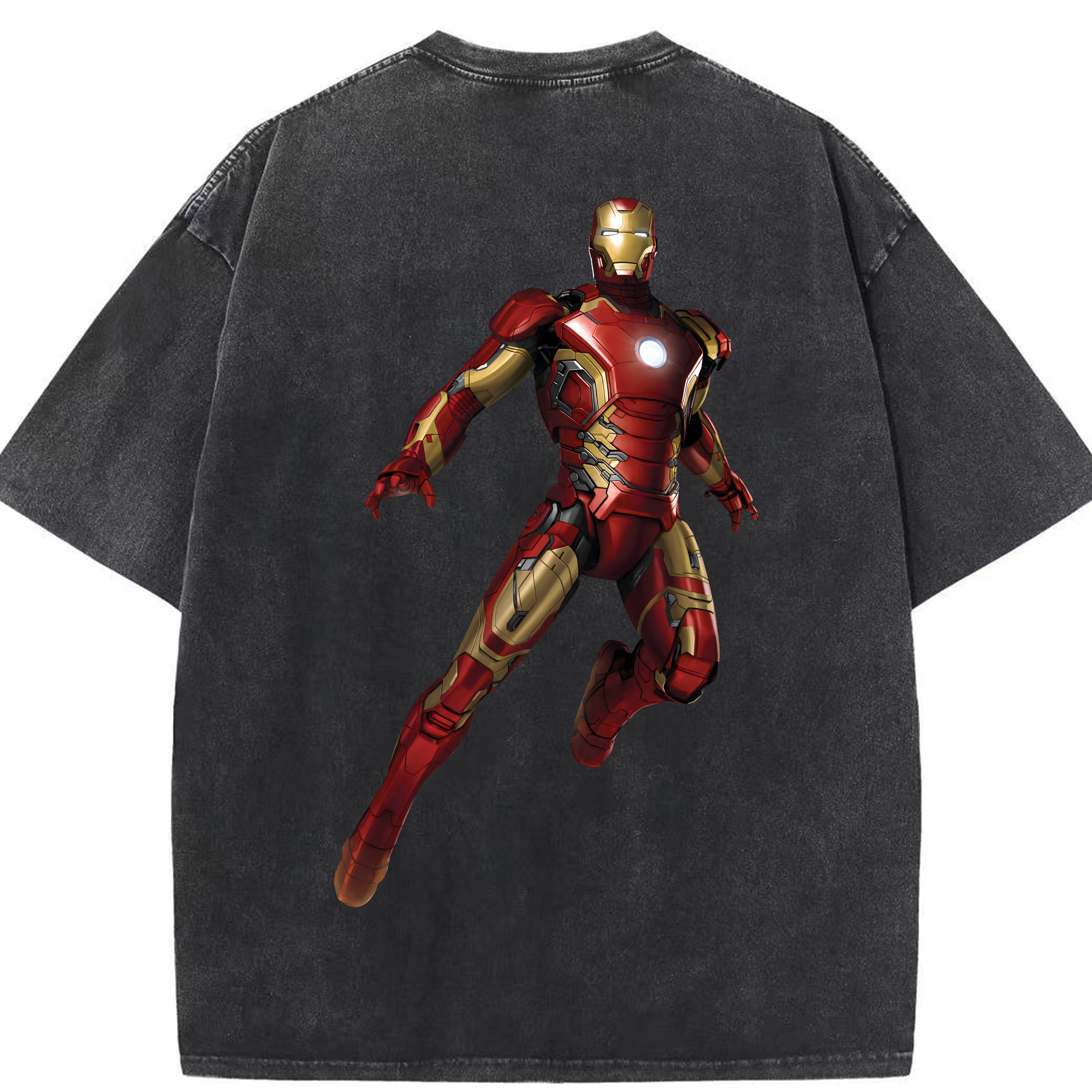 （画像用） アベンジャーズ The Avengers 綿100% ヴィンテージ風 半袖Tシャツ（背面プリント）