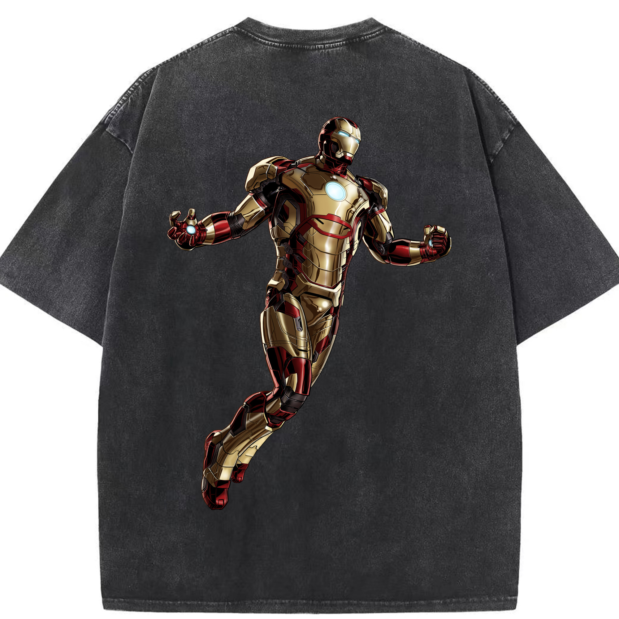 （画像用） アベンジャーズ The Avengers 綿100% ヴィンテージ風 半袖Tシャツ（背面プリント）