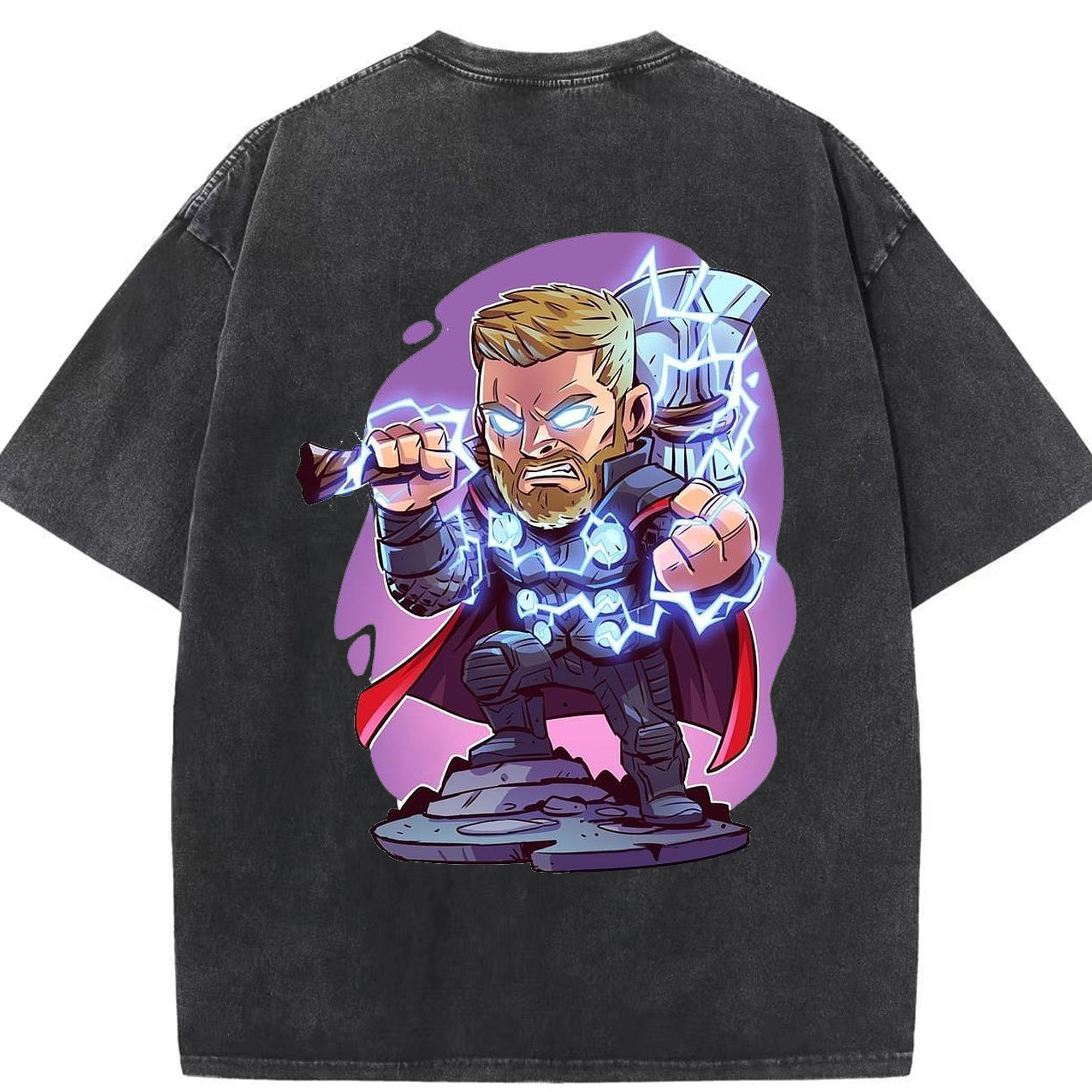 （画像用） アベンジャーズ The Avengers 綿100% ヴィンテージ風 半袖Tシャツ（背面プリント）