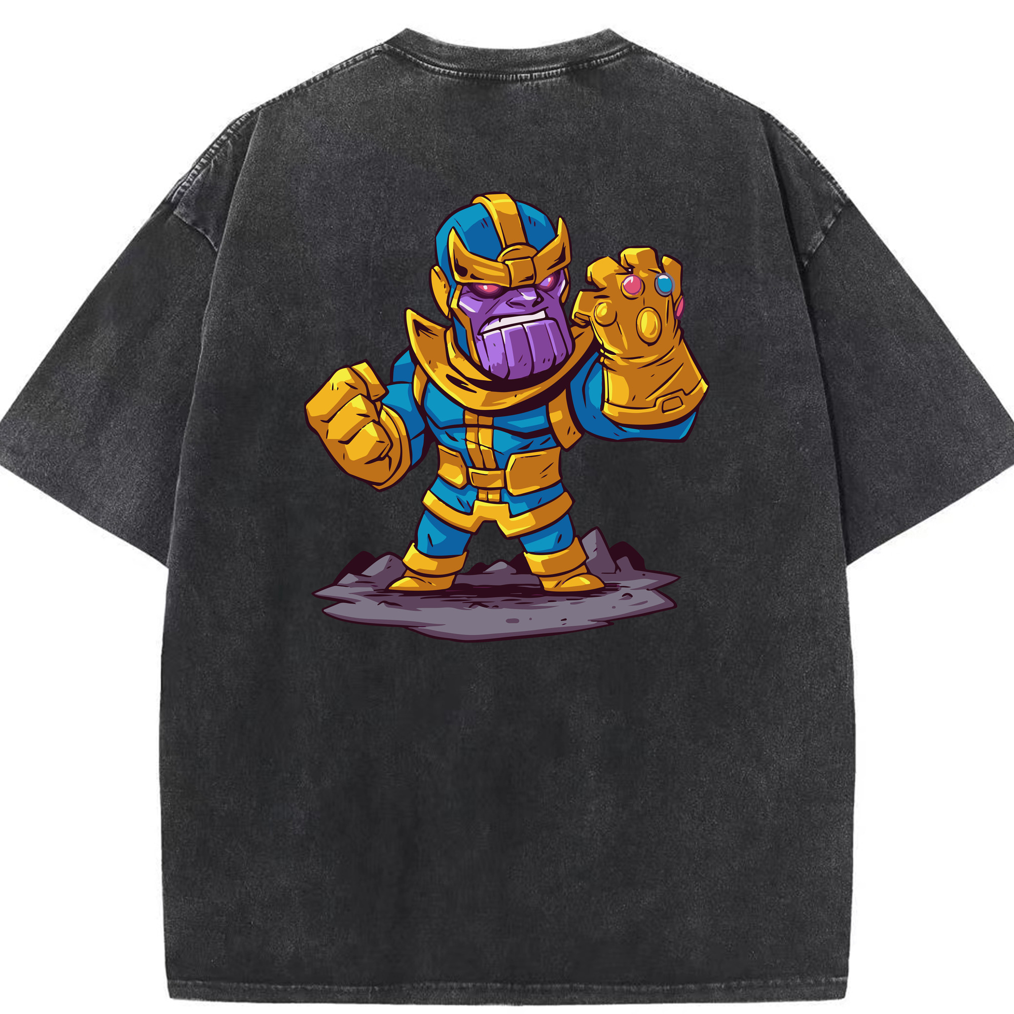 （画像用） アベンジャーズ The Avengers 綿100% ヴィンテージ風 半袖Tシャツ（背面プリント）