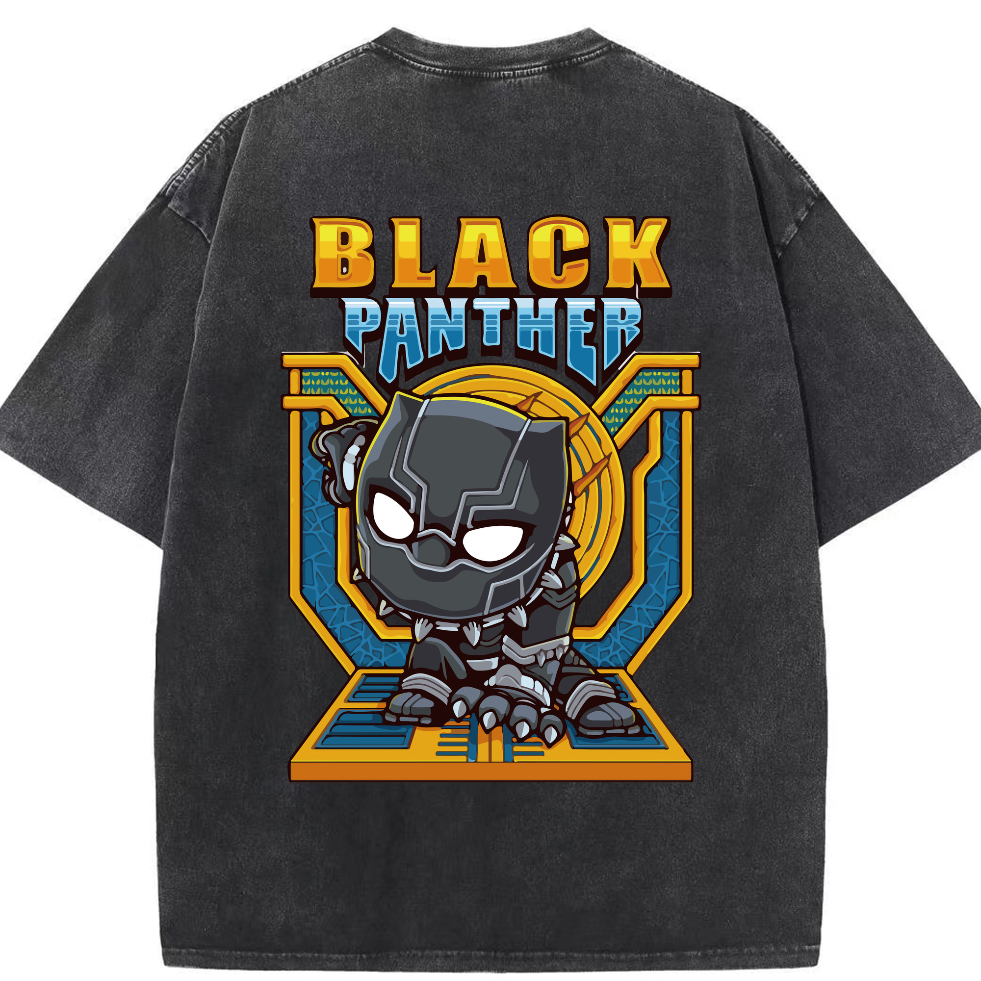 （画像用） アベンジャーズ The Avengers 綿100% ヴィンテージ風 半袖Tシャツ（背面プリント）