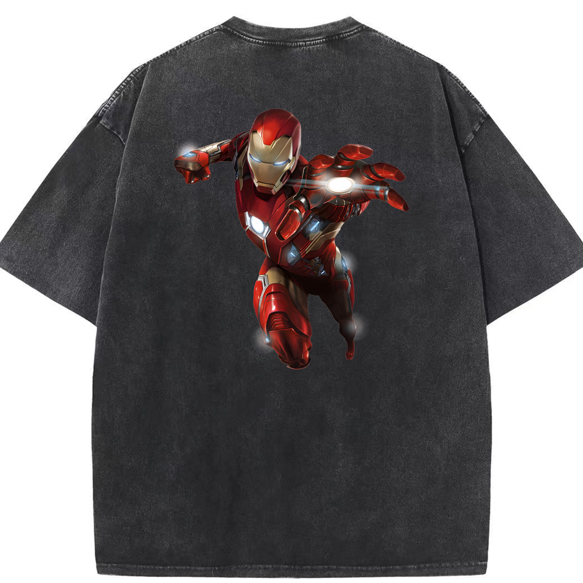（画像用） アベンジャーズ The Avengers 綿100% ヴィンテージ風 半袖Tシャツ（背面プリント）