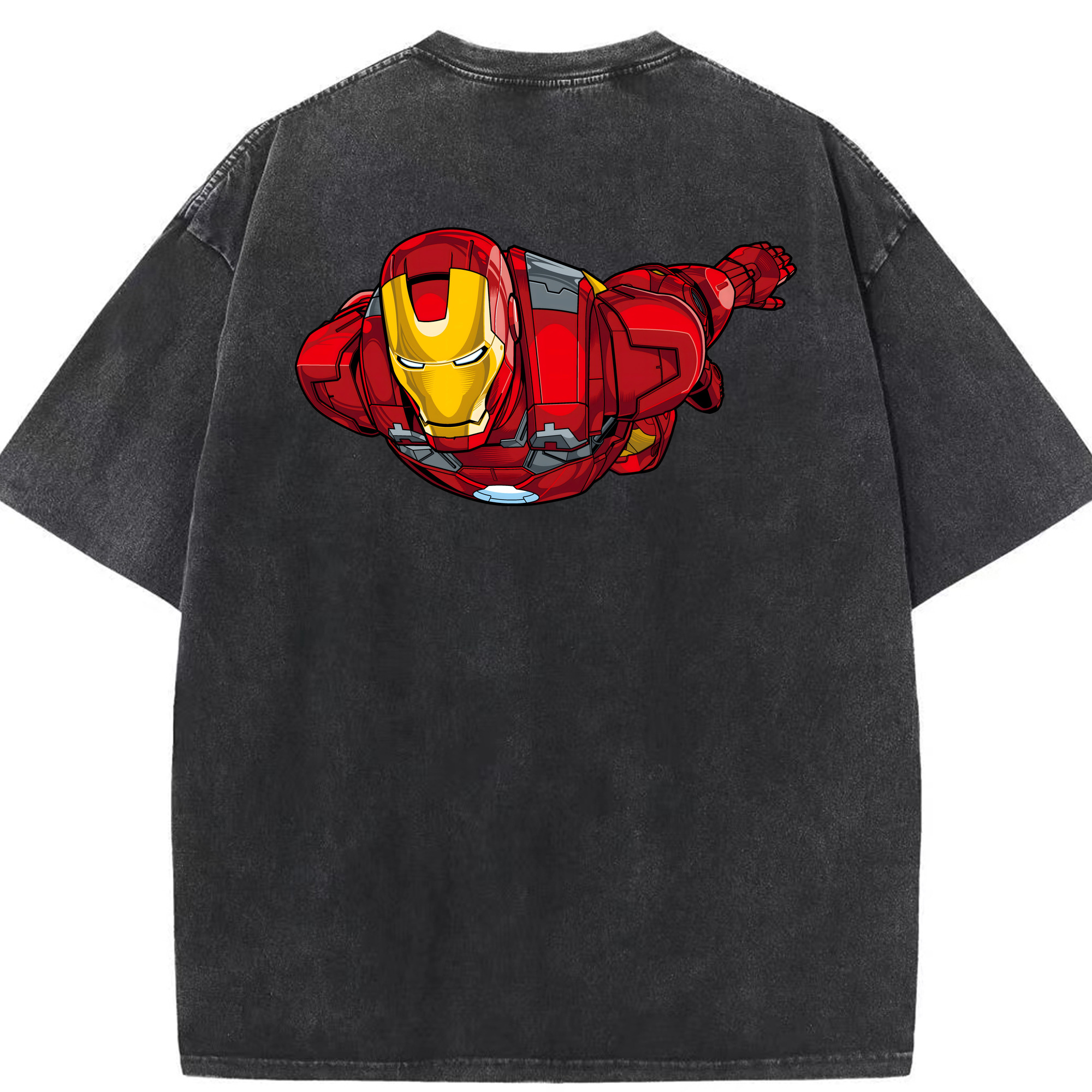 （画像用） アベンジャーズ The Avengers 綿100% ヴィンテージ風 半袖Tシャツ（背面プリント）