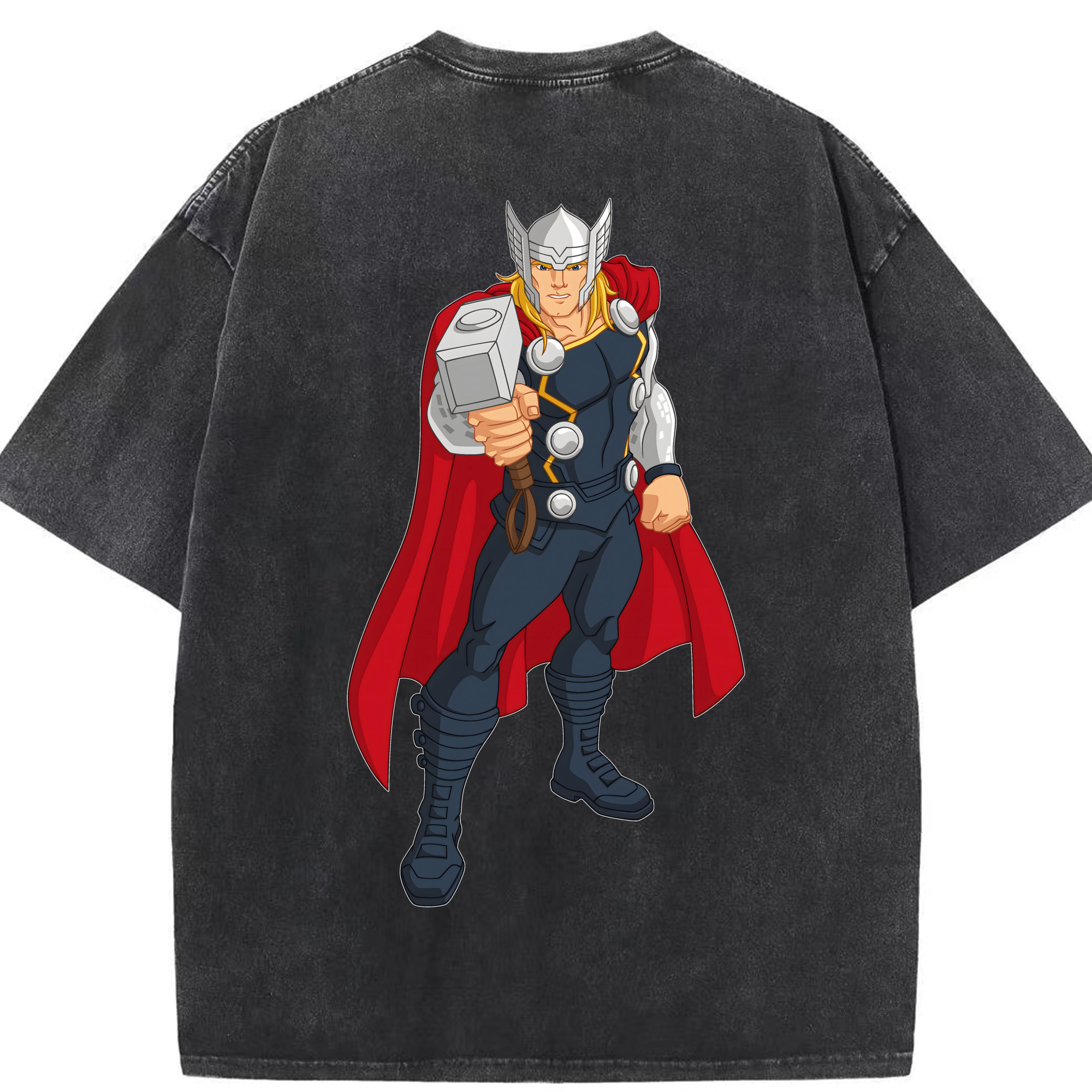 （画像用） アベンジャーズ The Avengers 綿100% ヴィンテージ風 半袖Tシャツ（背面プリント）