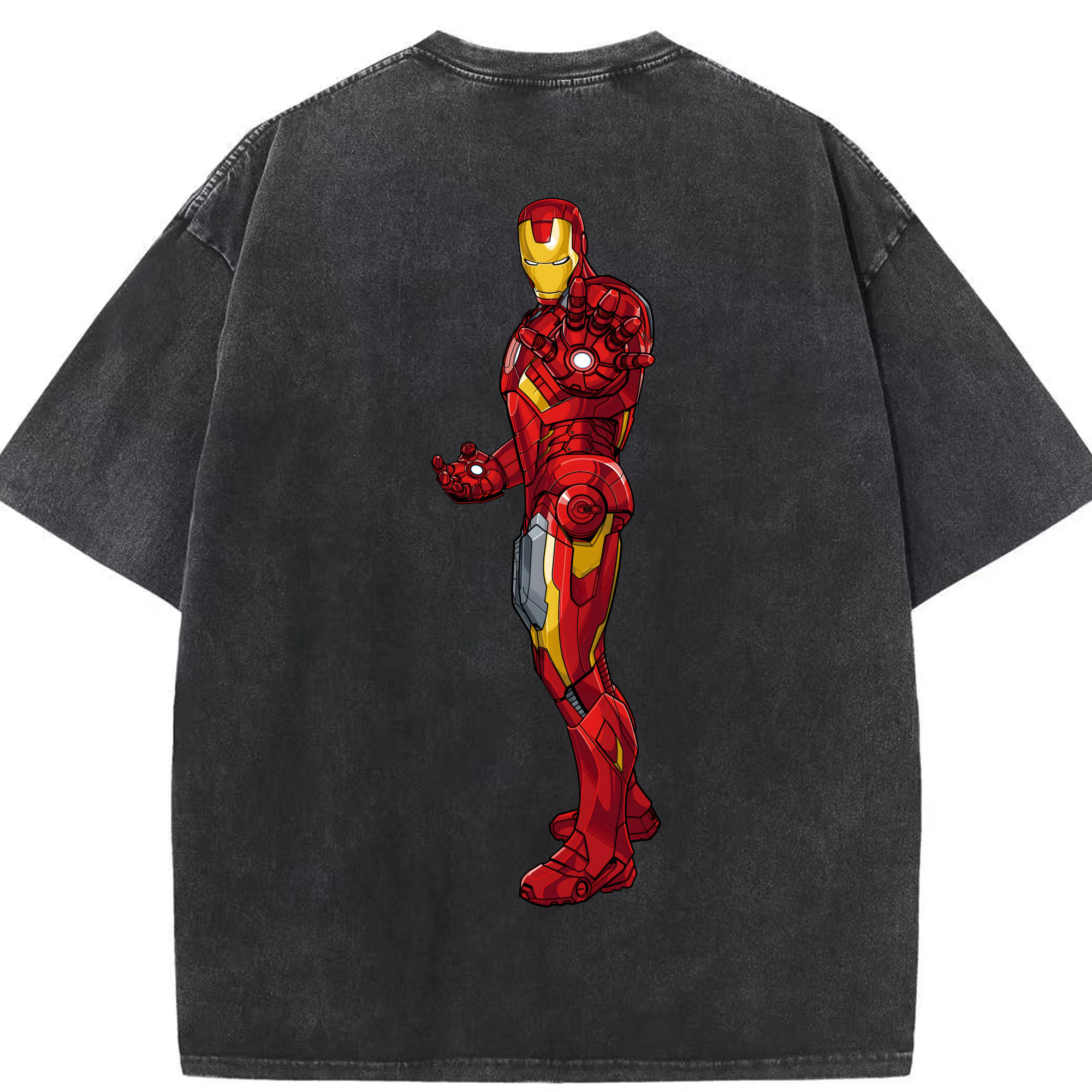 （画像用） アベンジャーズ The Avengers 綿100% ヴィンテージ風 半袖Tシャツ（背面プリント）