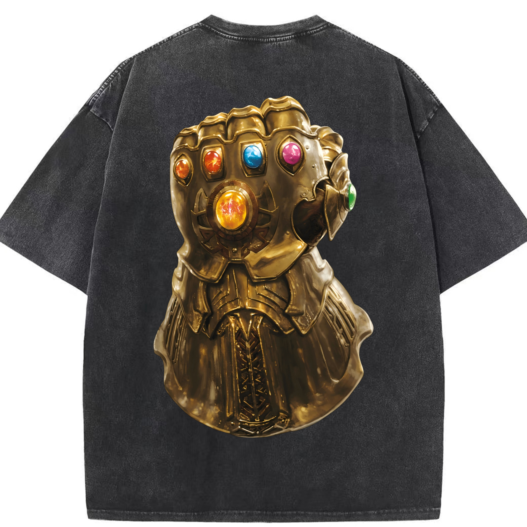 （画像用） アベンジャーズ The Avengers 綿100% ヴィンテージ風 半袖Tシャツ（背面プリント）