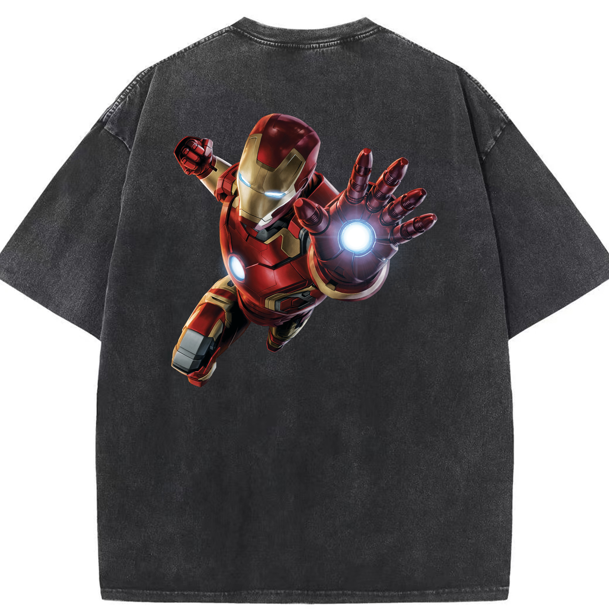 （画像用） アベンジャーズ The Avengers 綿100% ヴィンテージ風 半袖Tシャツ（背面プリント）