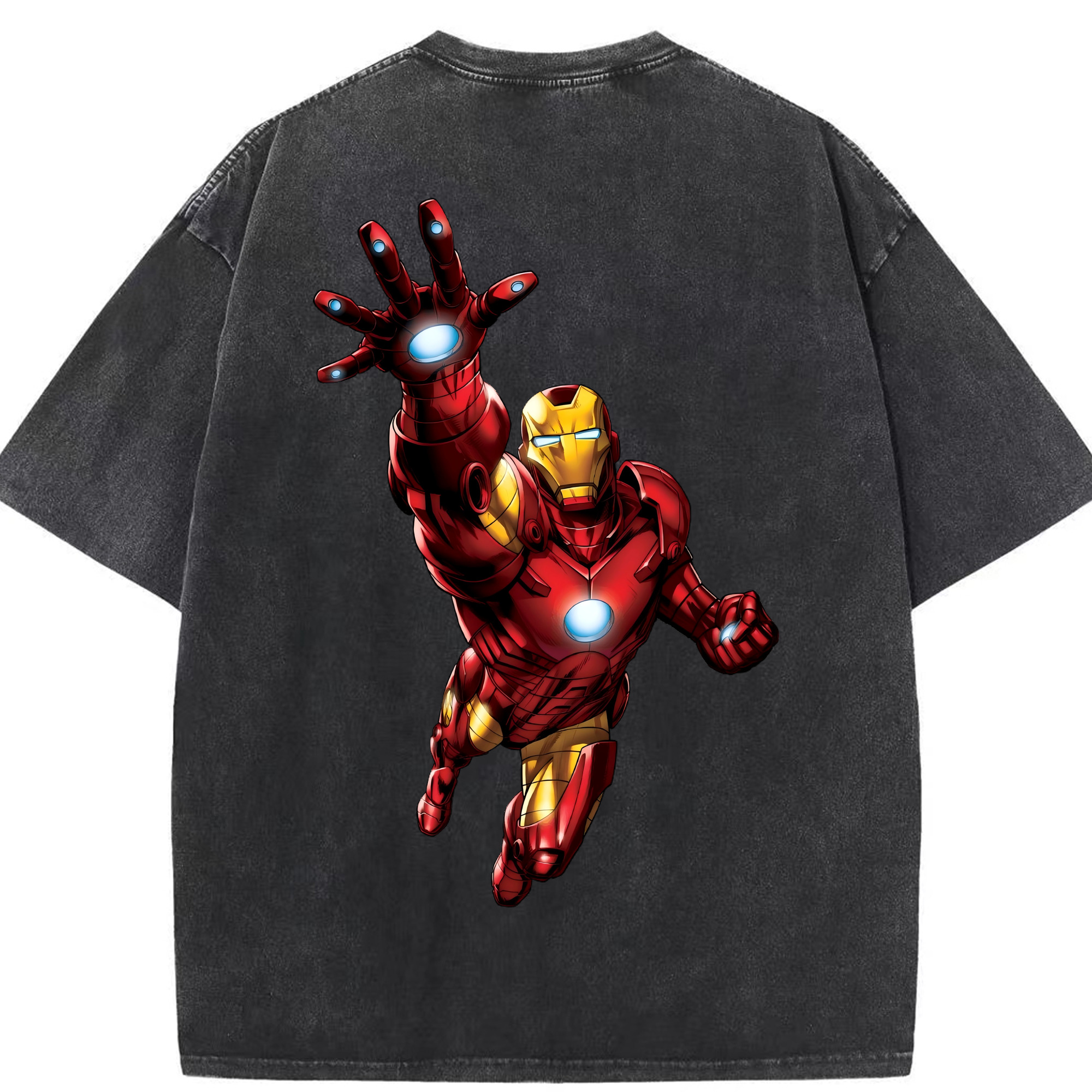 （画像用） アベンジャーズ The Avengers 綿100% ヴィンテージ風 半袖Tシャツ（背面プリント）