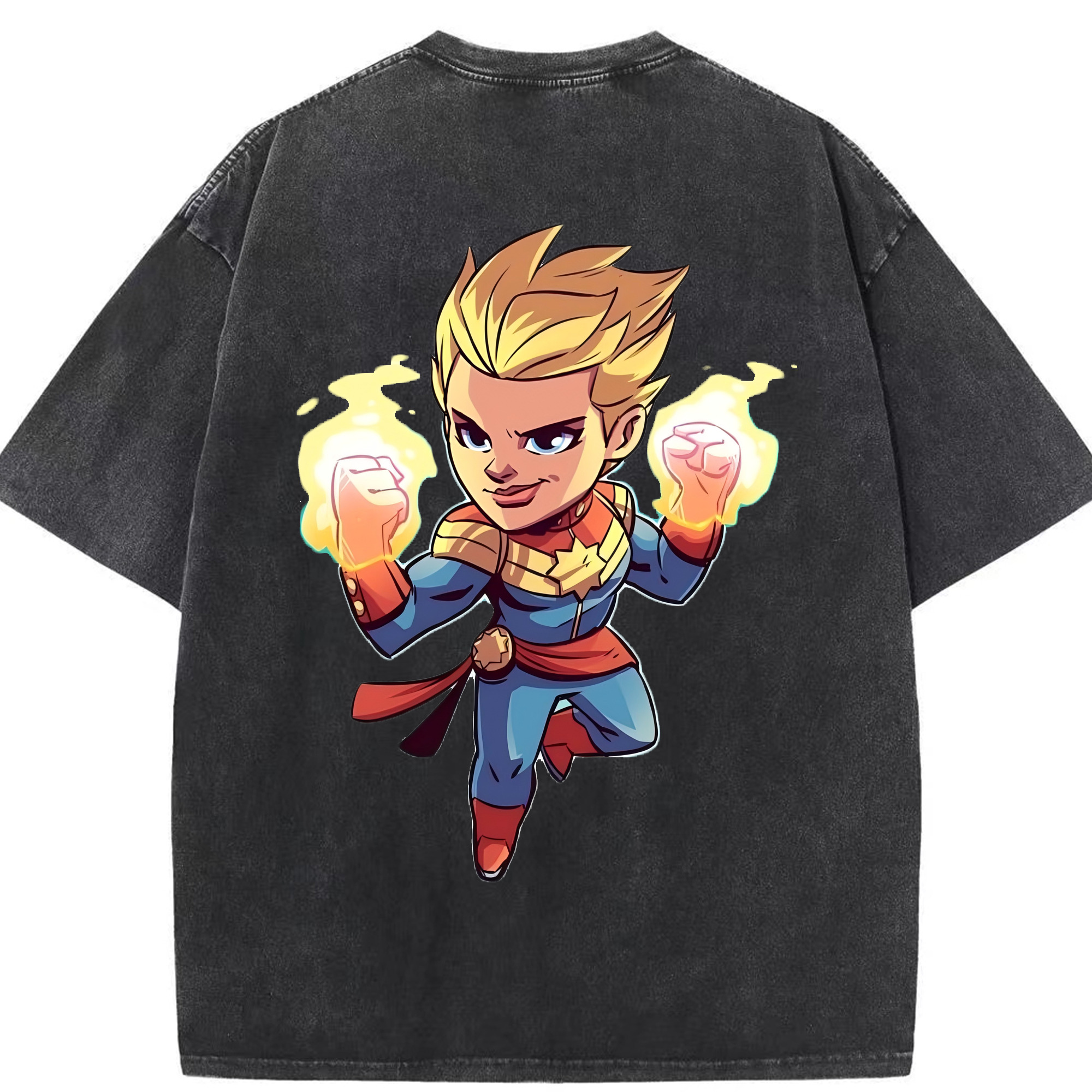 （画像用） アベンジャーズ The Avengers 綿100% ヴィンテージ風 半袖Tシャツ（背面プリント）