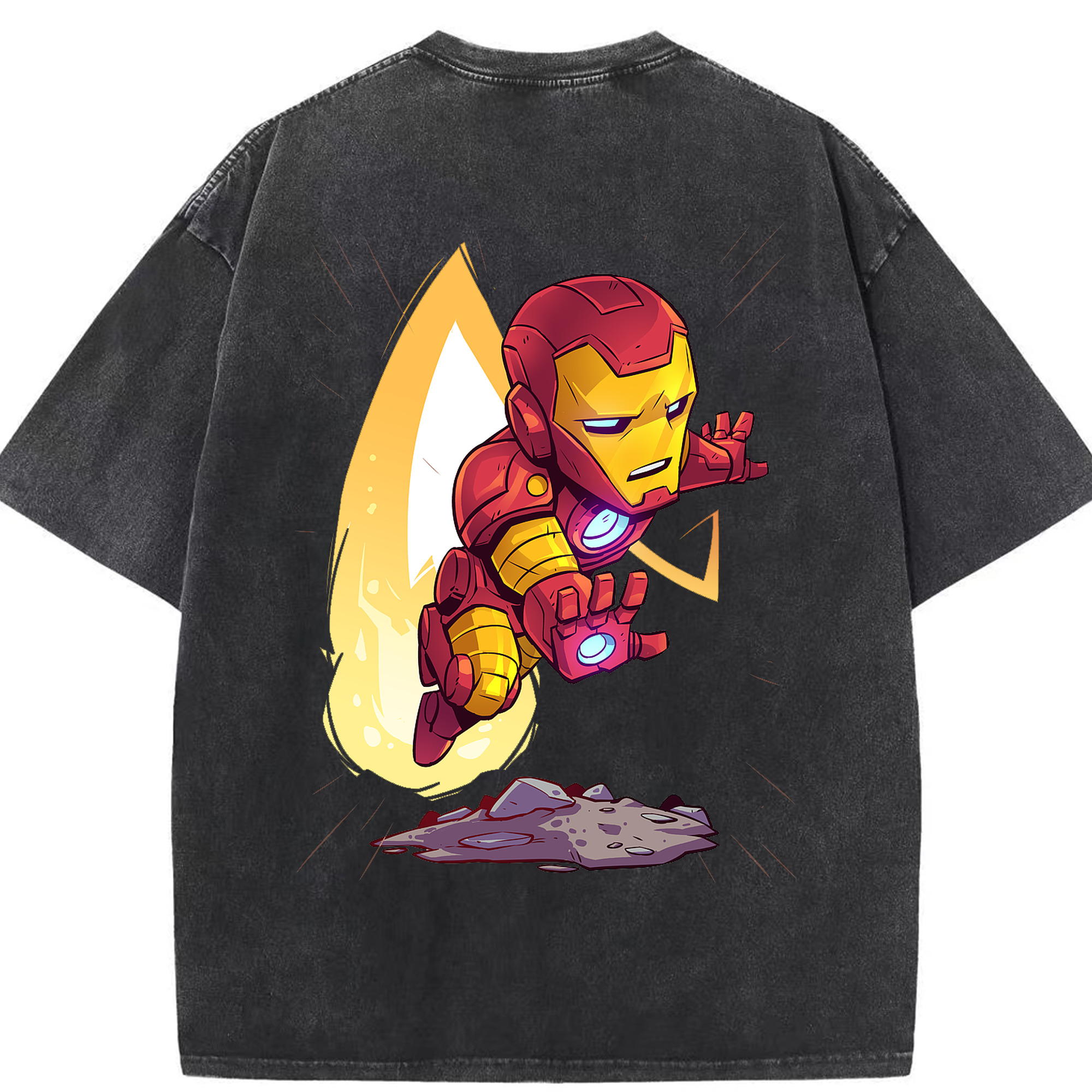 （画像用） アベンジャーズ The Avengers 綿100% ヴィンテージ風 半袖Tシャツ（背面プリント）