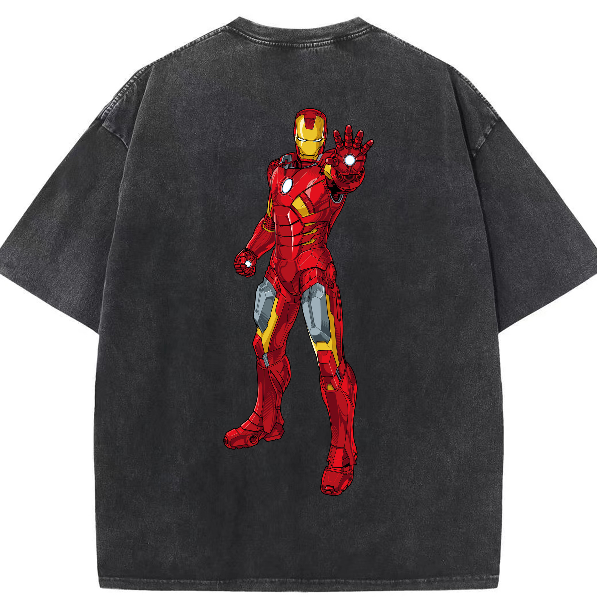 （画像用） アベンジャーズ The Avengers 綿100% ヴィンテージ風 半袖Tシャツ（背面プリント）
