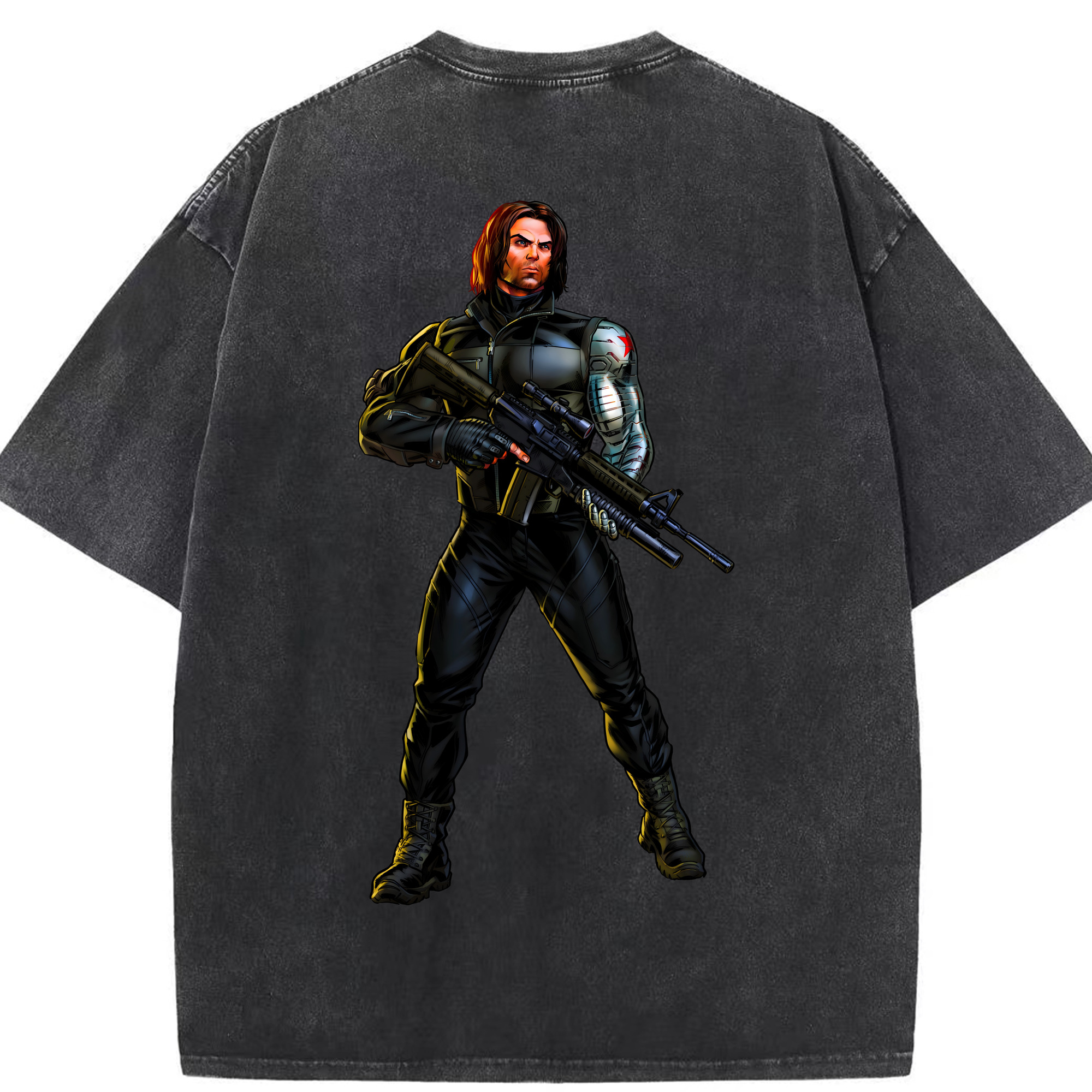 （画像用） アベンジャーズ The Avengers 綿100% ヴィンテージ風 半袖Tシャツ（背面プリント）