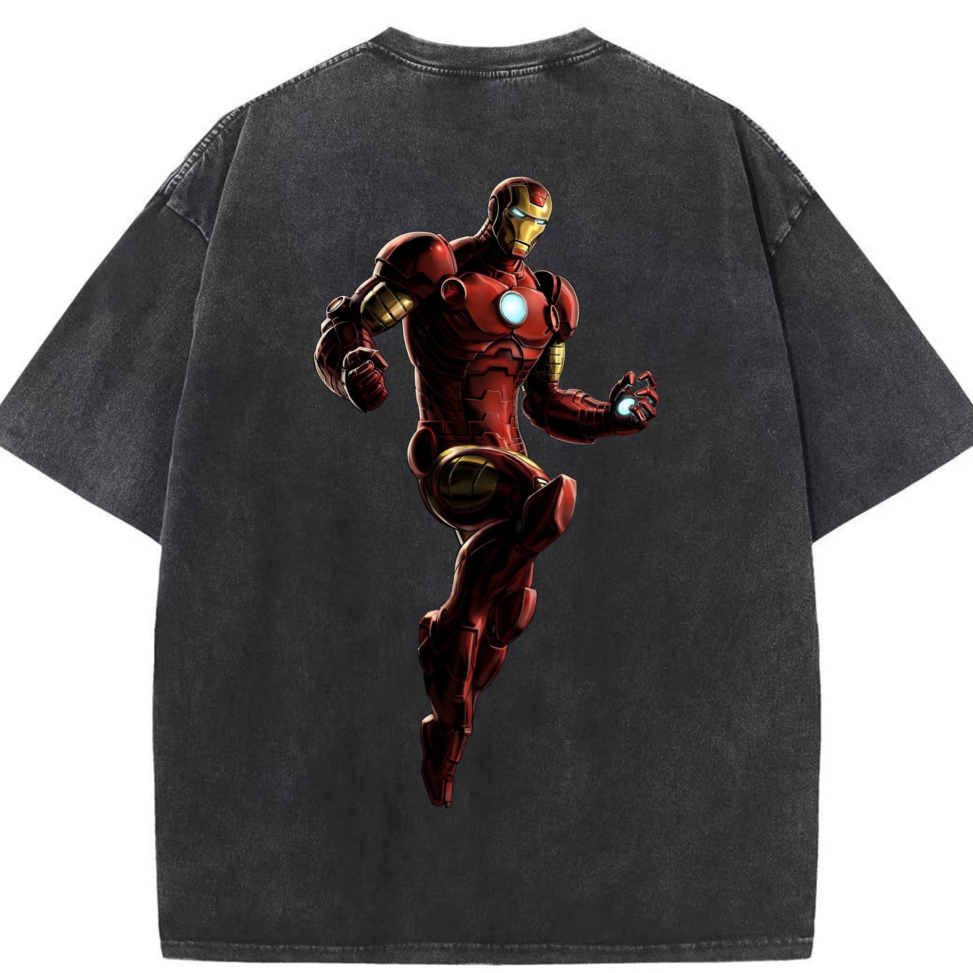 （画像用） アベンジャーズ The Avengers 綿100% ヴィンテージ風 半袖Tシャツ（背面プリント）