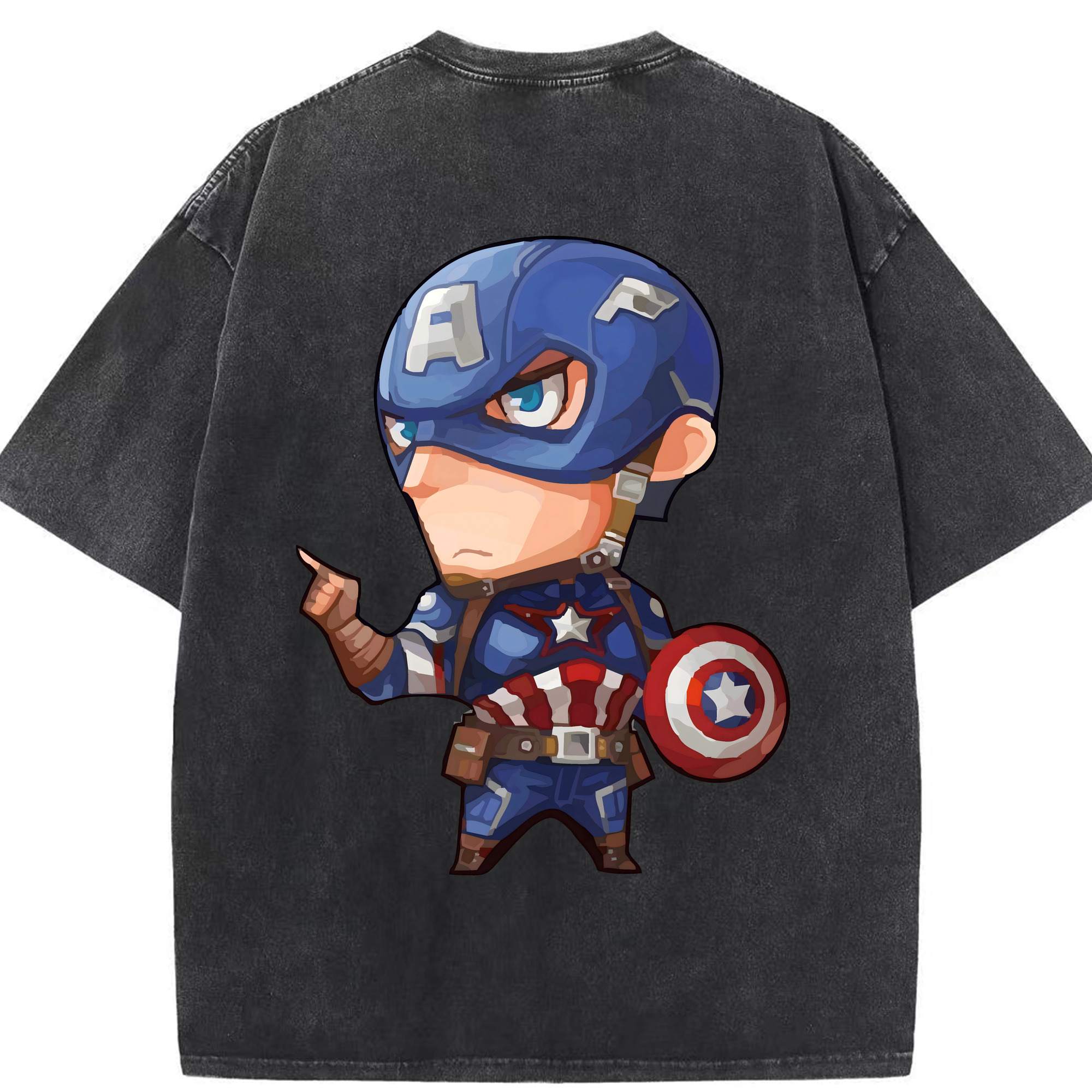 （画像用） アベンジャーズ The Avengers 綿100% ヴィンテージ風 半袖Tシャツ（背面プリント）