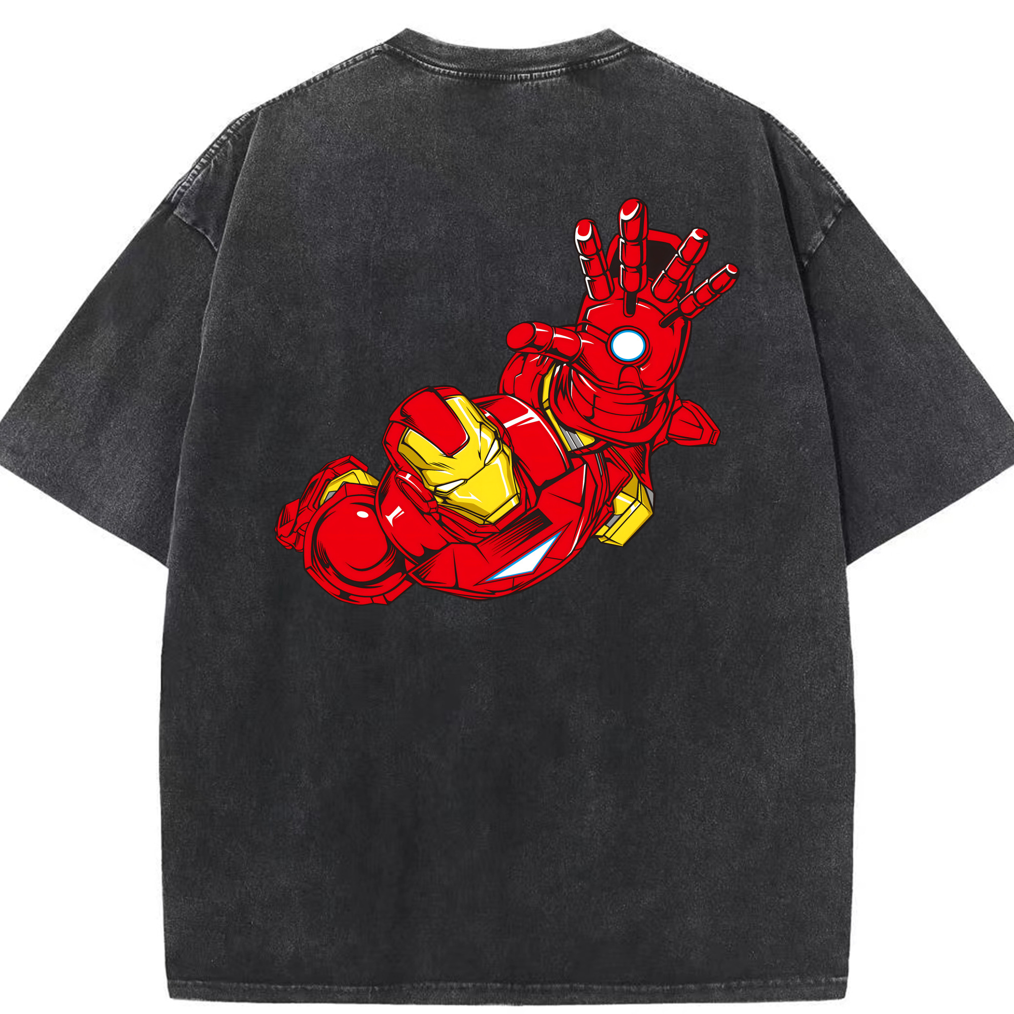 （画像用） アベンジャーズ The Avengers 綿100% ヴィンテージ風 半袖Tシャツ（背面プリント）