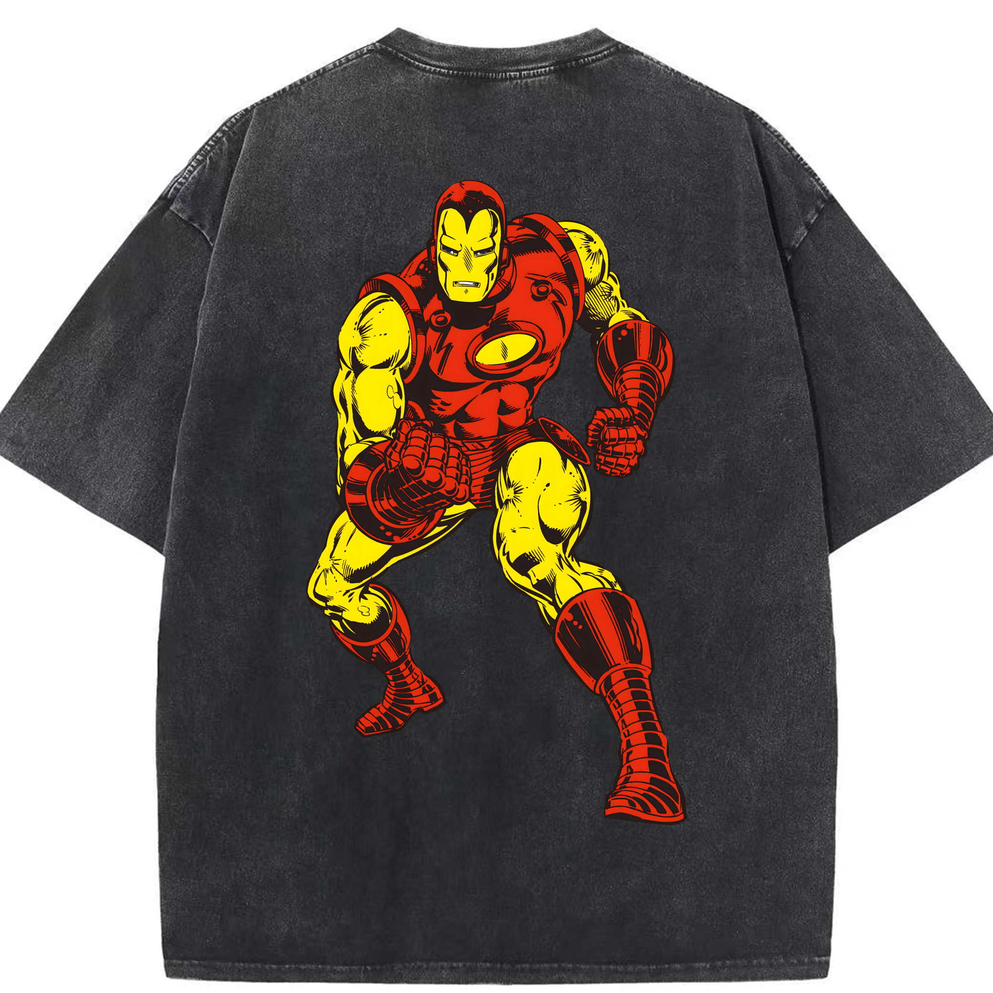 （画像用） アベンジャーズ The Avengers 綿100% ヴィンテージ風 半袖Tシャツ（背面プリント）