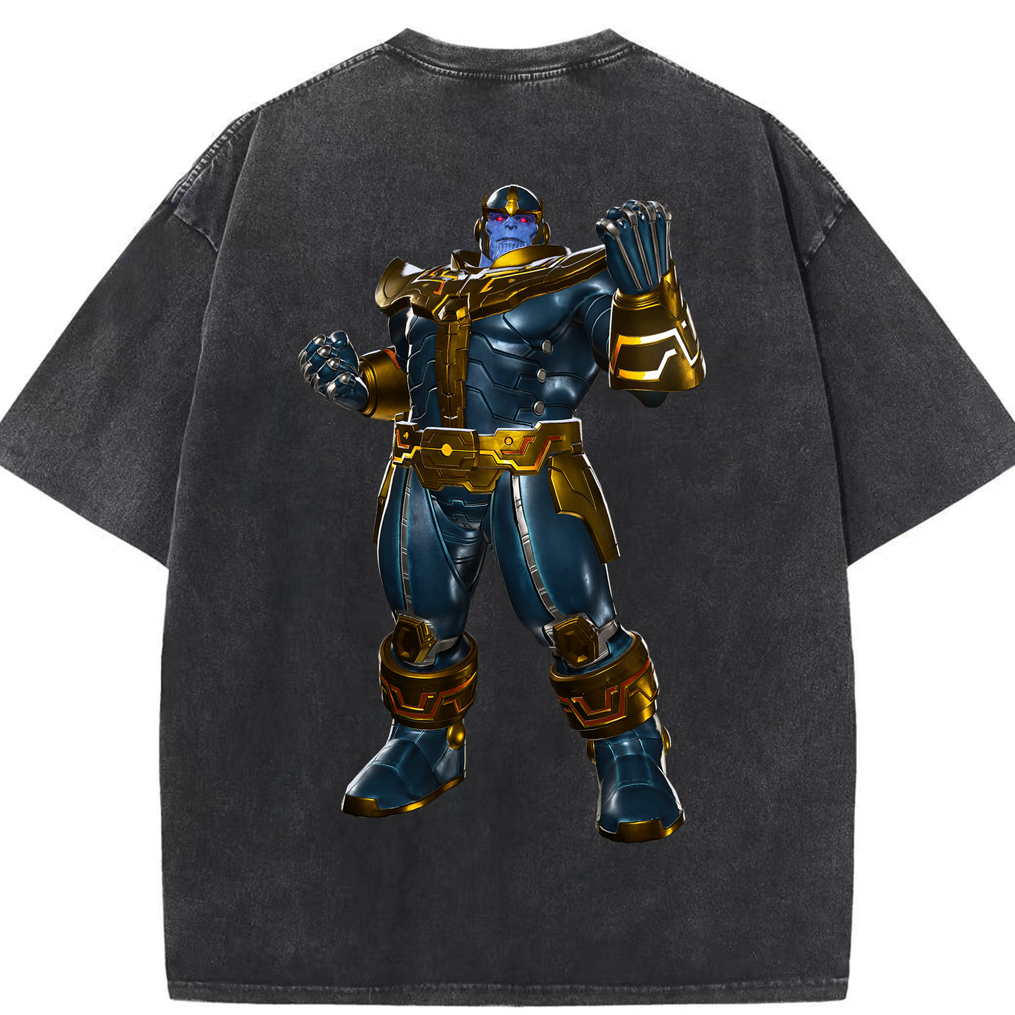 （画像用） アベンジャーズ The Avengers 綿100% ヴィンテージ風 半袖Tシャツ（背面プリント）