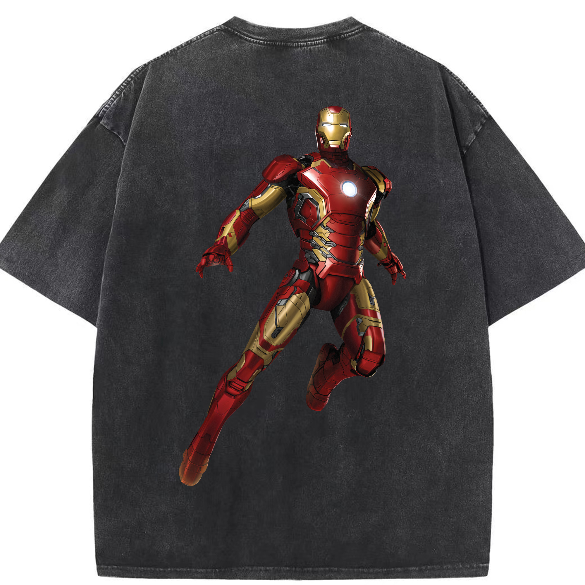（画像用） アベンジャーズ The Avengers 綿100% ヴィンテージ風 半袖Tシャツ（背面プリント）