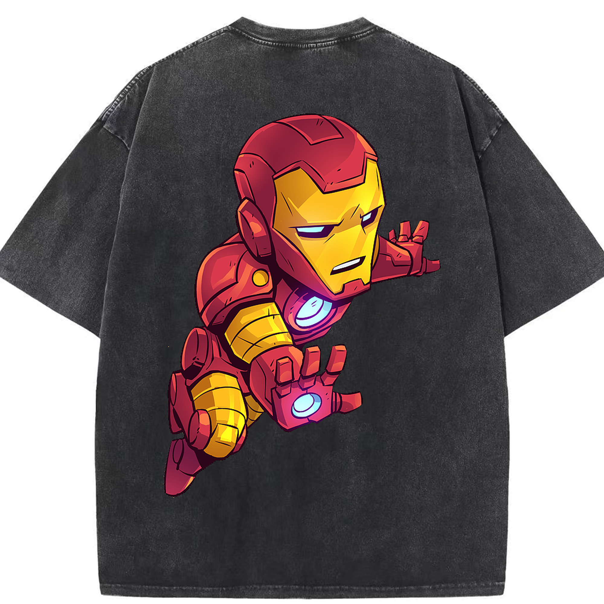 （画像用） アベンジャーズ The Avengers 綿100% ヴィンテージ風 半袖Tシャツ（背面プリント）